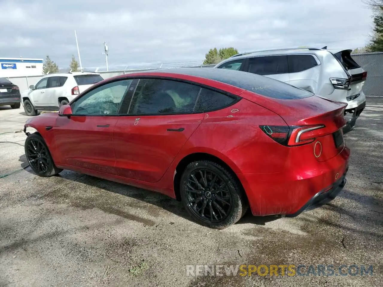 2 Photograph of a damaged car LRW3E7EB7RC135969 TESLA MODEL 3 2024