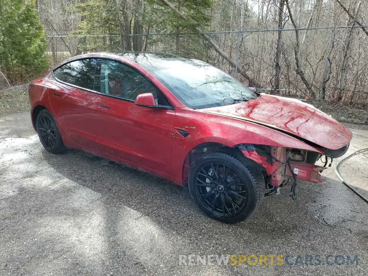 4 Photograph of a damaged car LRW3E7EB7RC135969 TESLA MODEL 3 2024