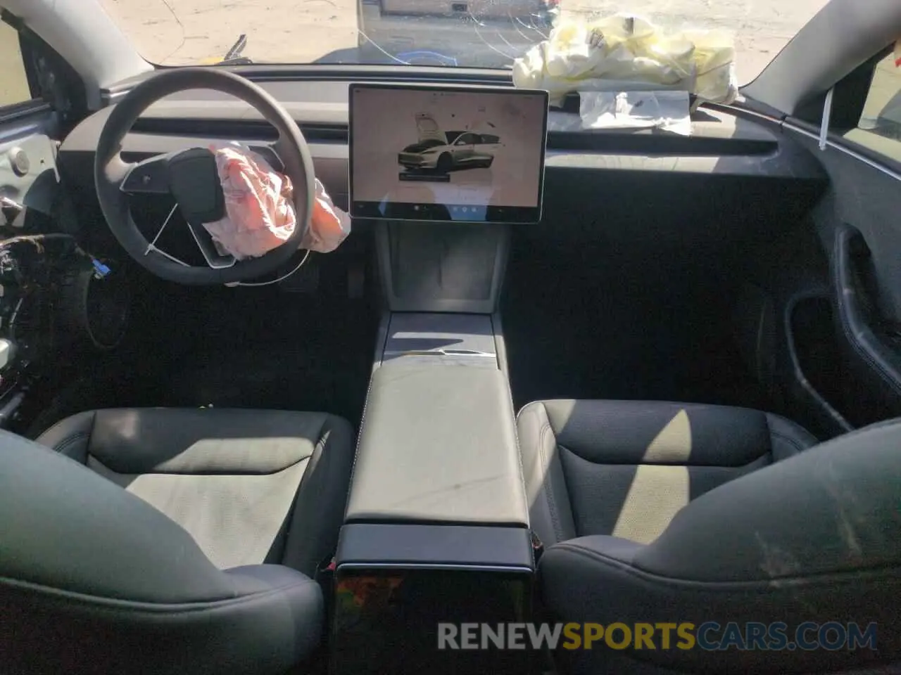 8 Photograph of a damaged car 5YJ3E1EA0SF931348 TESLA MODEL 3 2025
