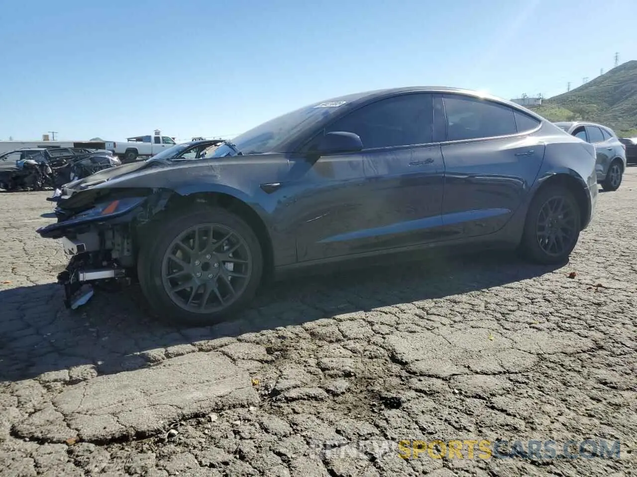 1 Photograph of a damaged car 5YJ3E1EA1SF878806 TESLA MODEL 3 2025