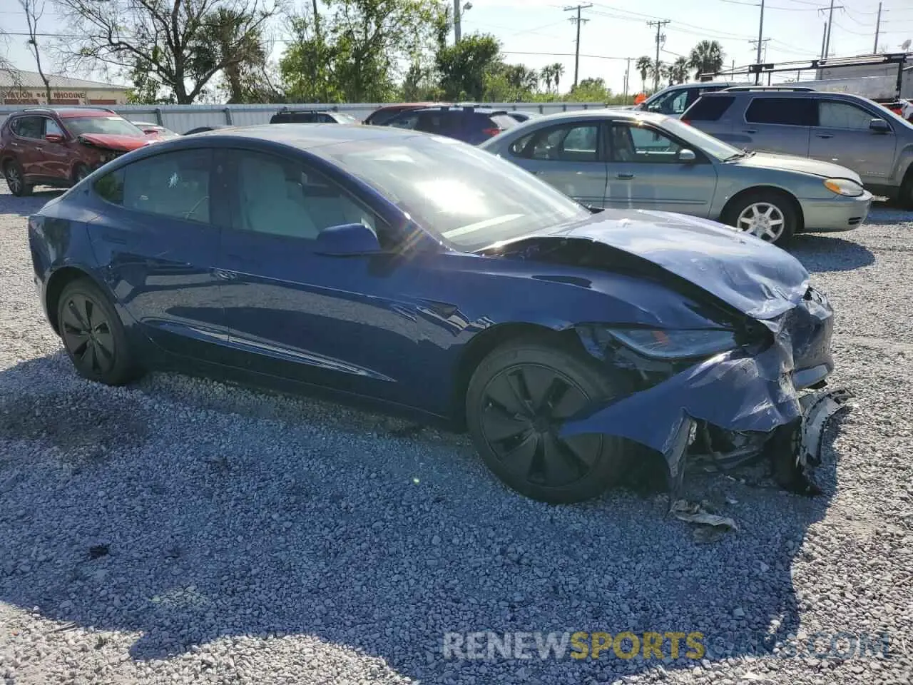 4 Photograph of a damaged car 5YJ3E1EA1SF887750 TESLA MODEL 3 2025