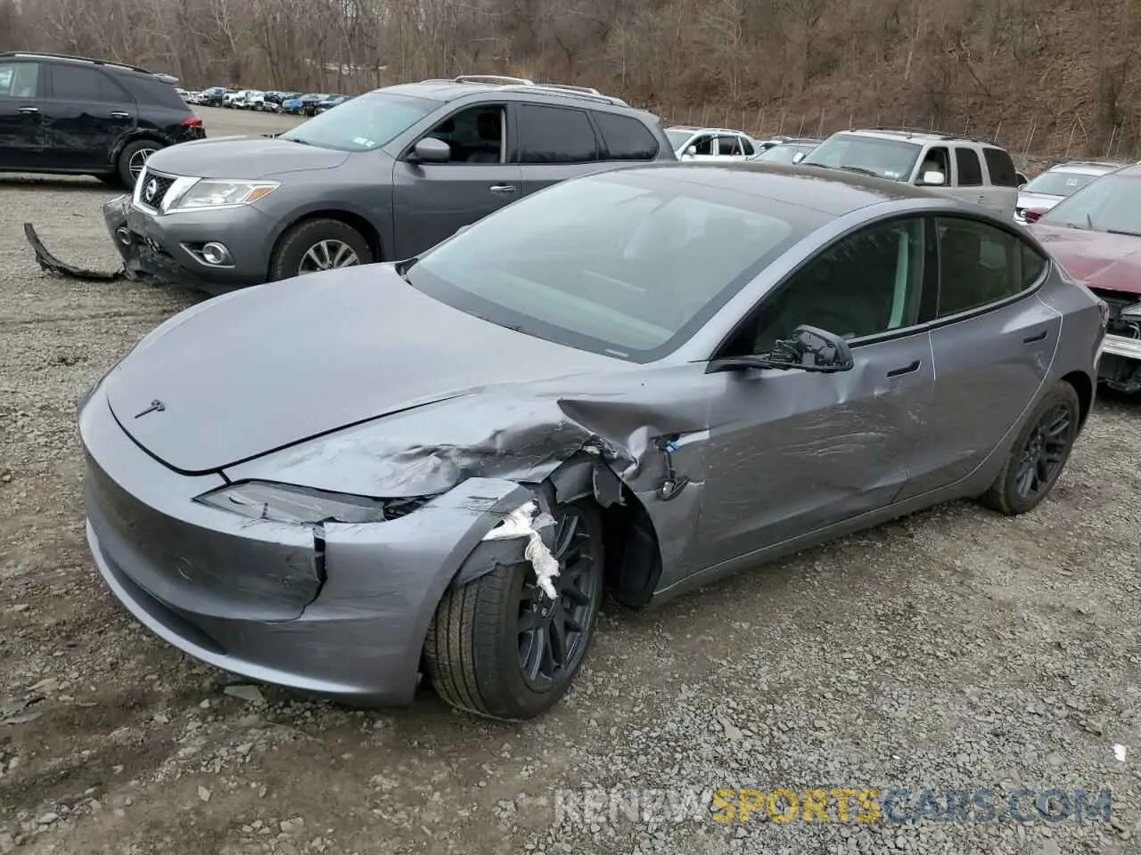 1 Photograph of a damaged car 5YJ3E1EA1SF906894 TESLA MODEL 3 2025