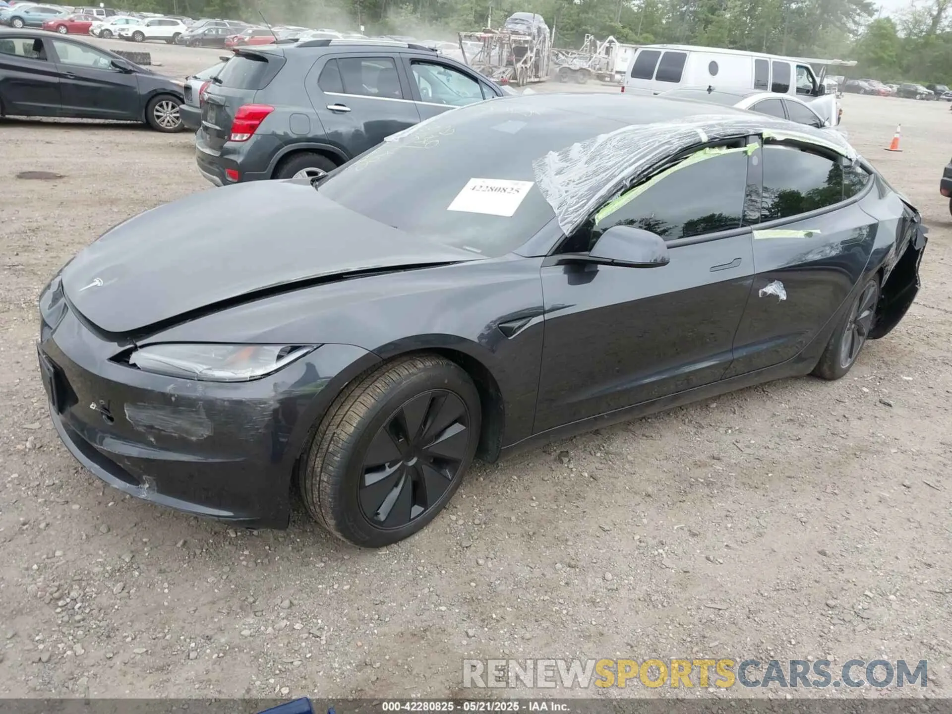 2 Photograph of a damaged car 5YJ3E1EA1SF973222 TESLA MODEL 3 2025