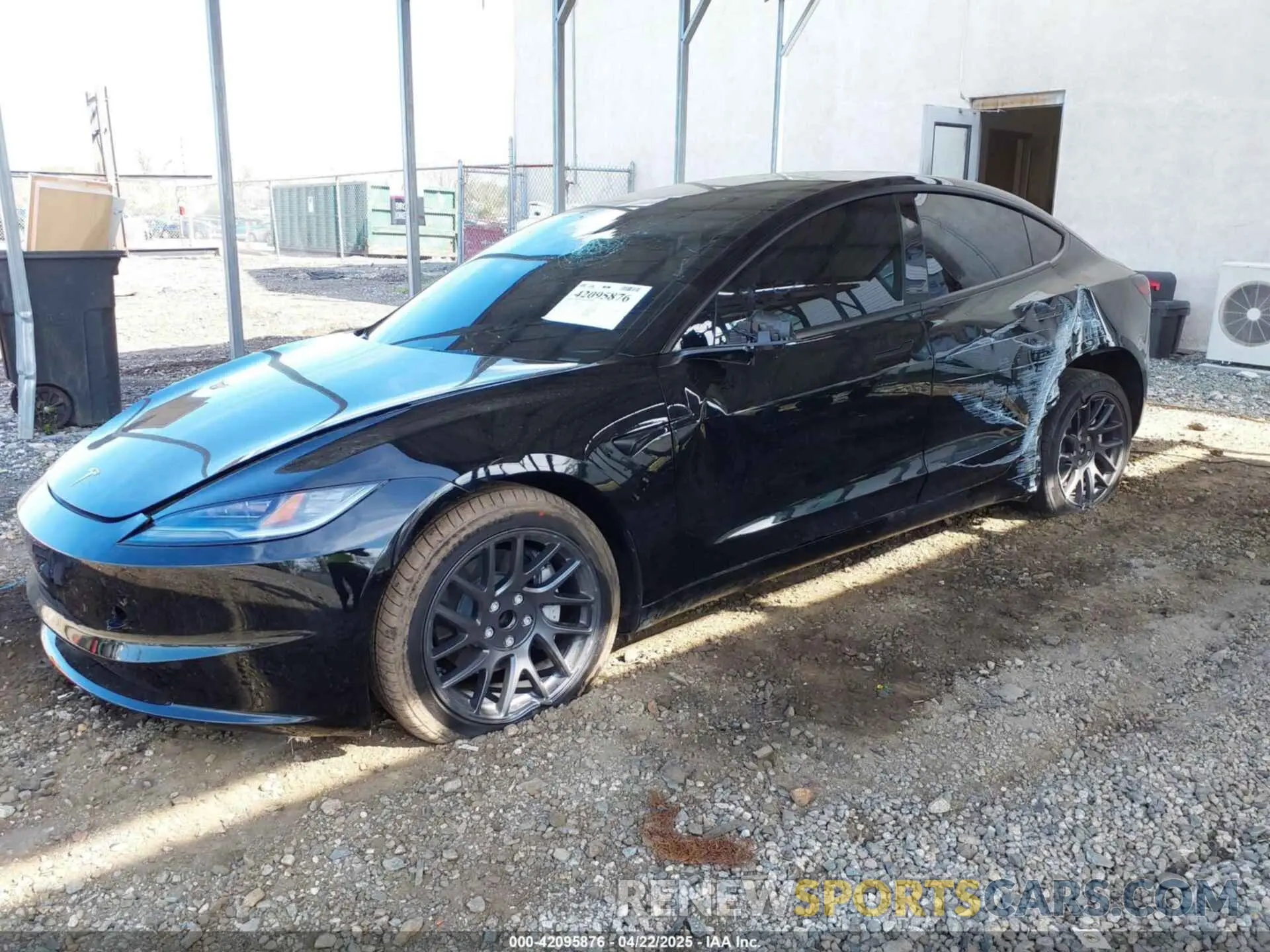 2 Photograph of a damaged car 5YJ3E1EA1SF974354 TESLA MODEL 3 2025