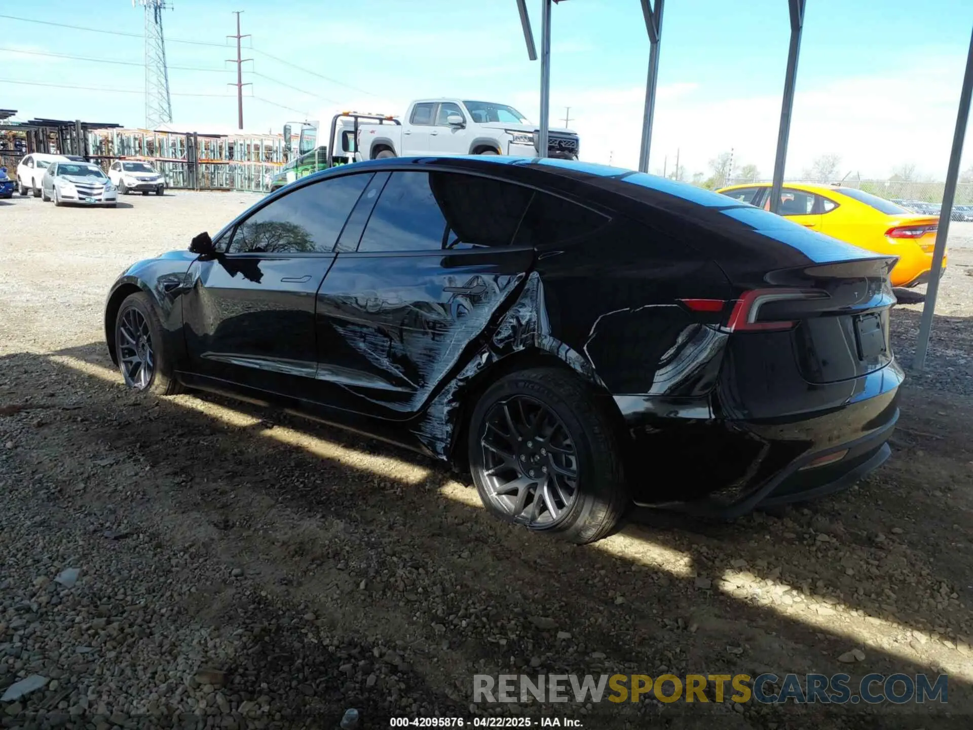 3 Photograph of a damaged car 5YJ3E1EA1SF974354 TESLA MODEL 3 2025