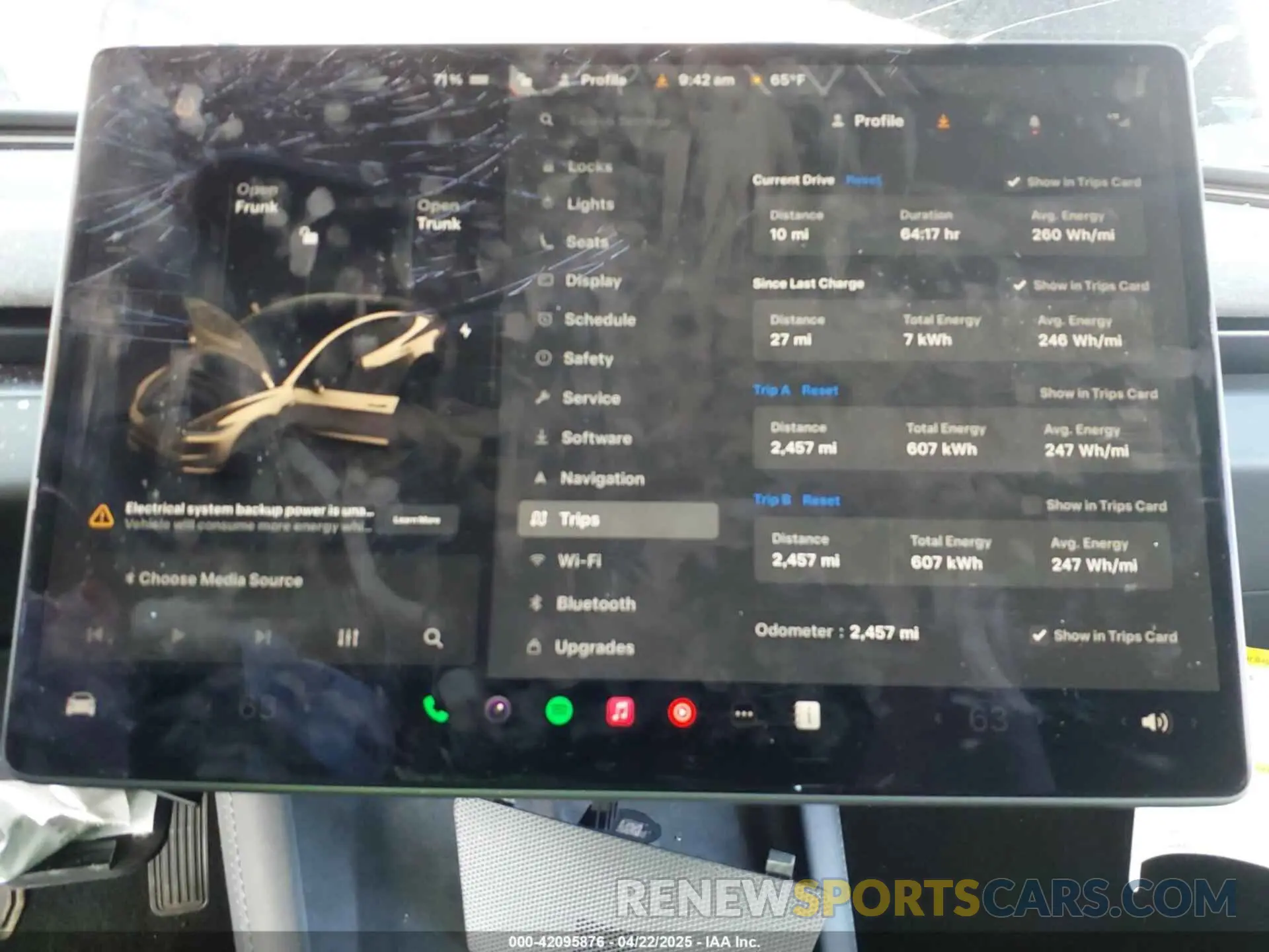 7 Photograph of a damaged car 5YJ3E1EA1SF974354 TESLA MODEL 3 2025