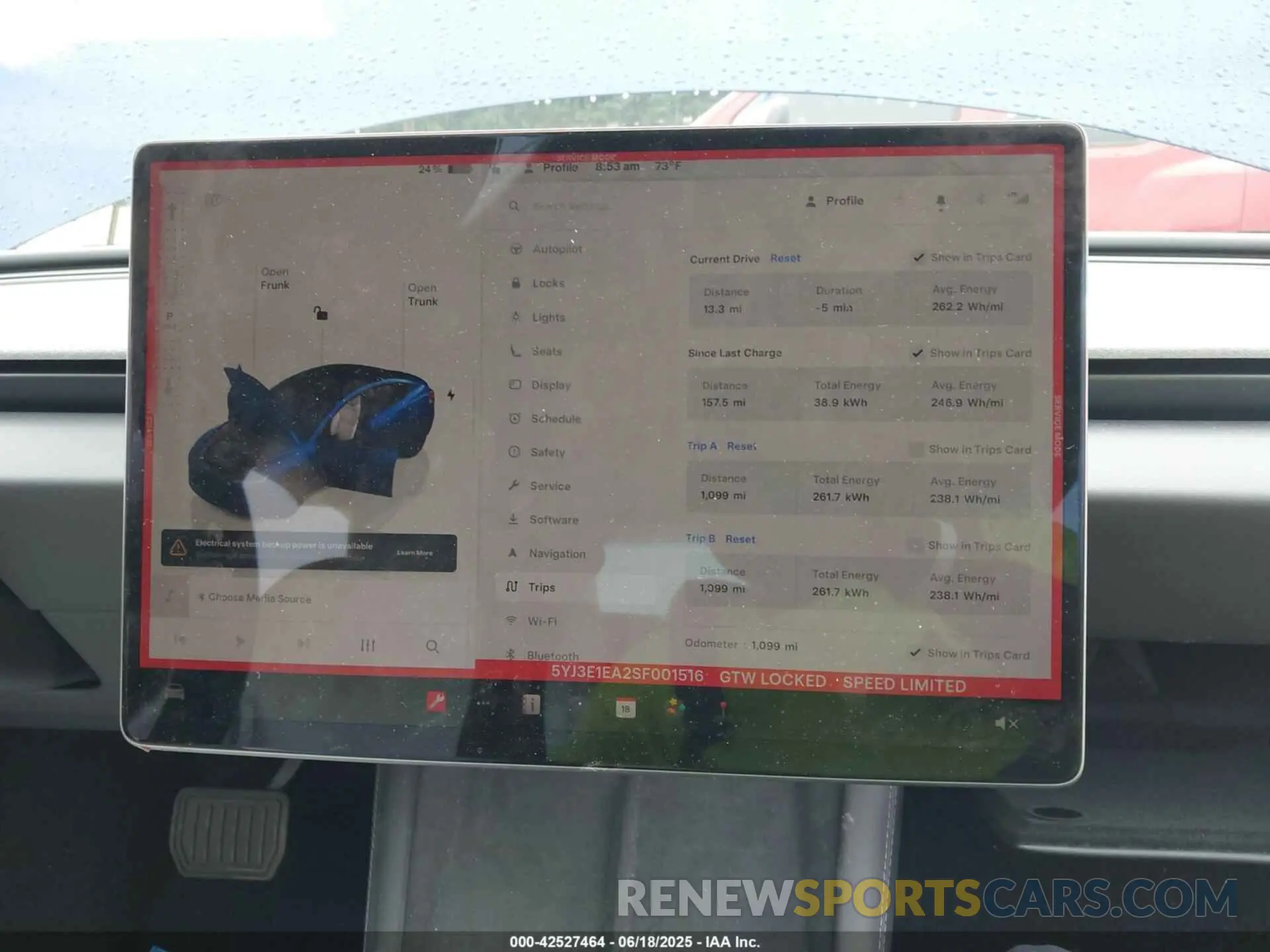 7 Photograph of a damaged car 5YJ3E1EA2SF001516 TESLA MODEL 3 2025
