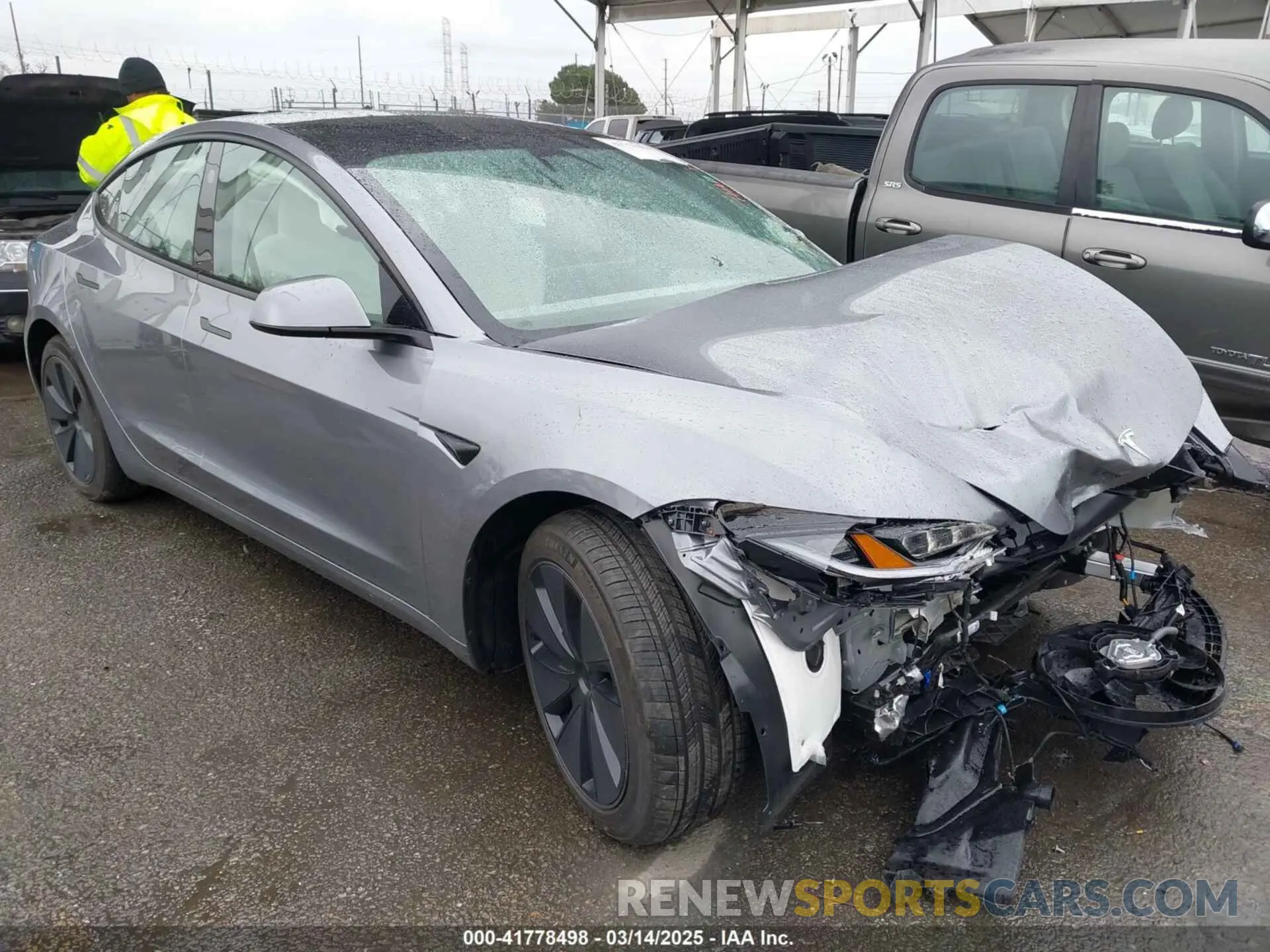 1 Photograph of a damaged car 5YJ3E1EA2SF885408 TESLA MODEL 3 2025