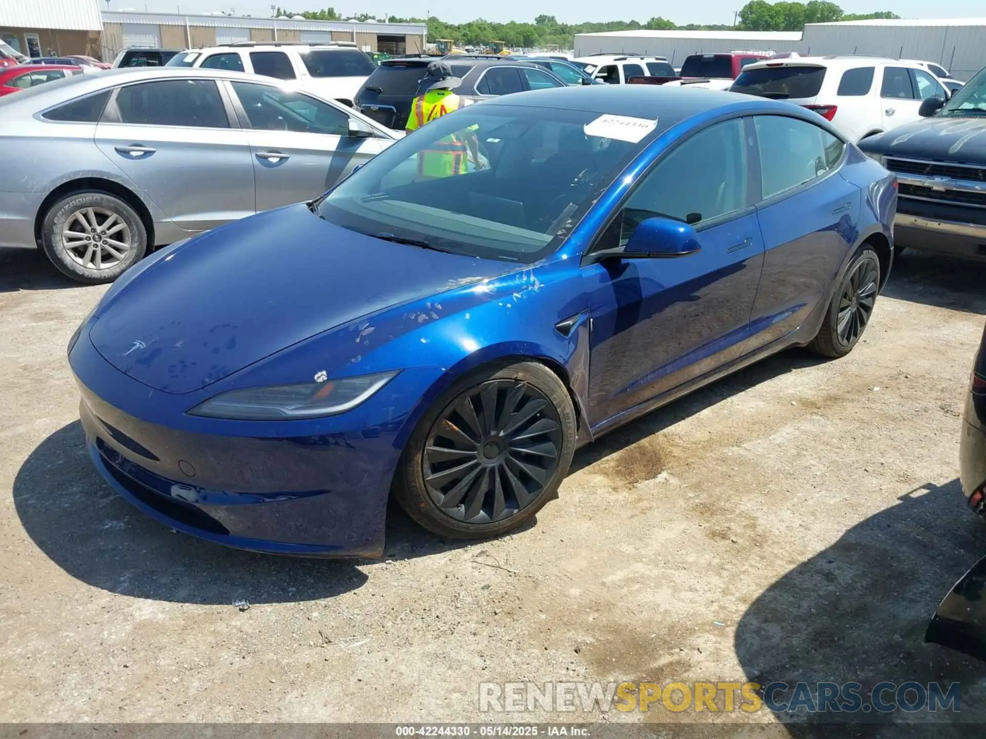 2 Photograph of a damaged car 5YJ3E1EA2SF895887 TESLA MODEL 3 2025