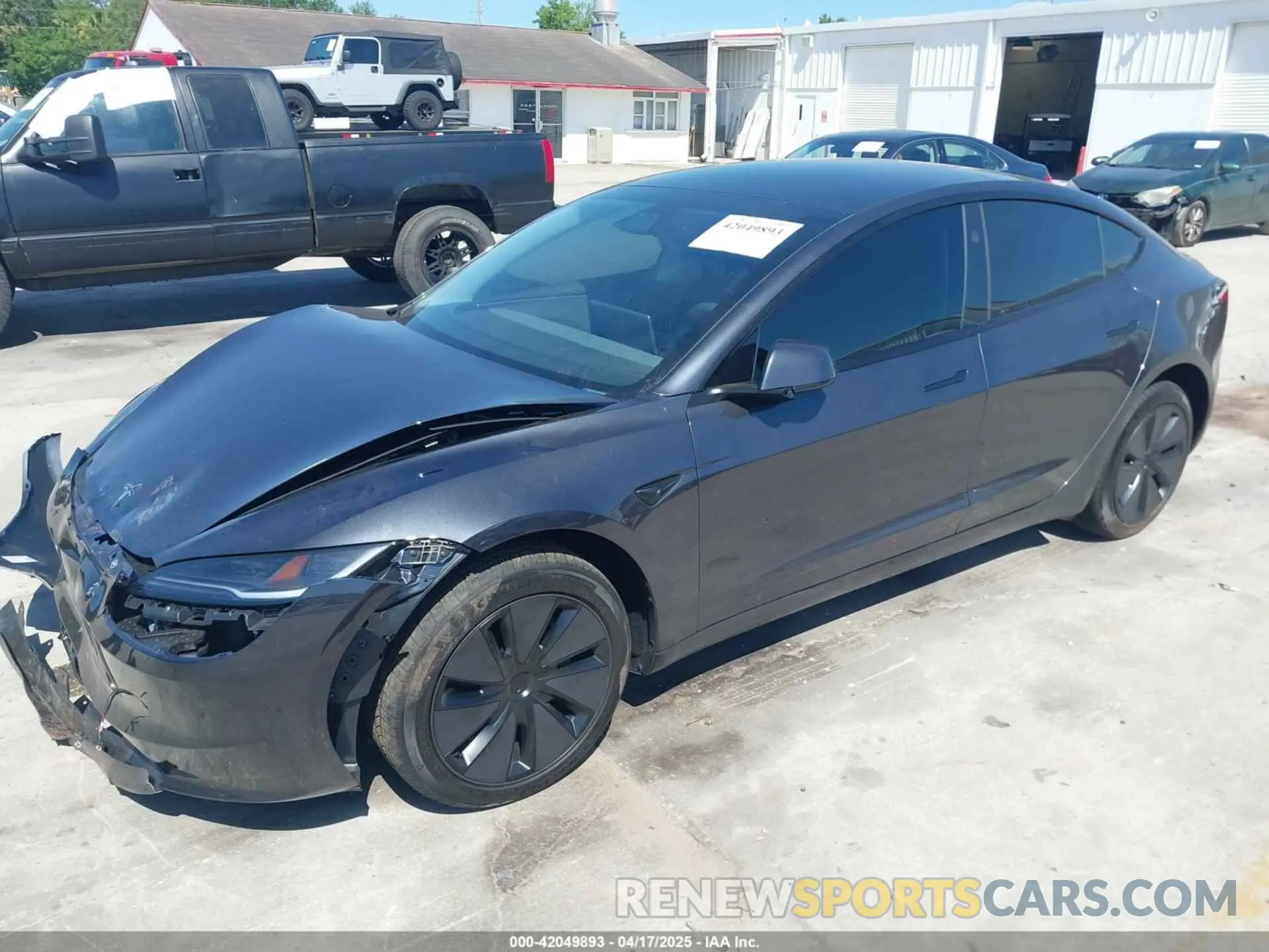 2 Photograph of a damaged car 5YJ3E1EA2SF900943 TESLA MODEL 3 2025