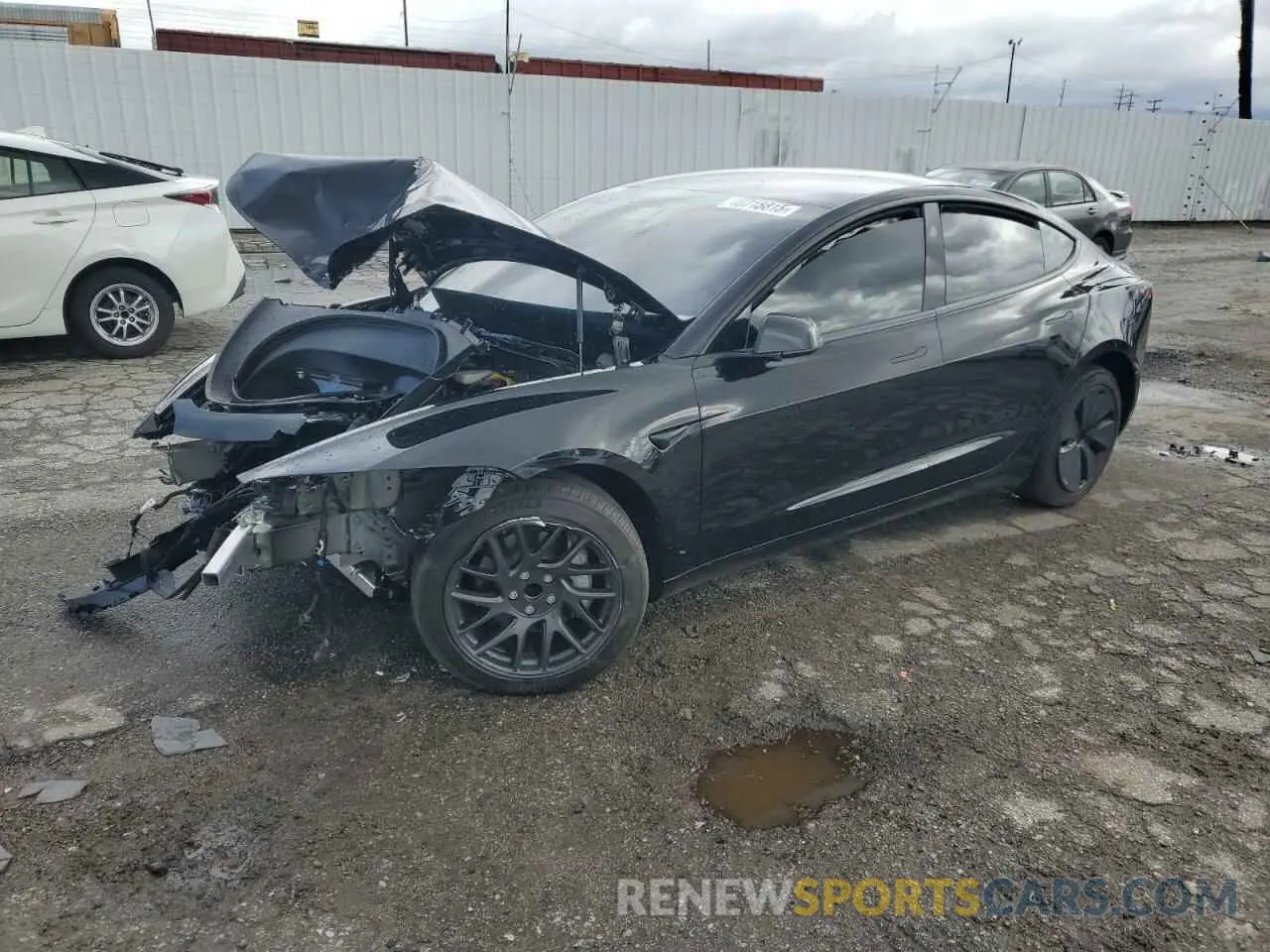 2 Photograph of a damaged car 5YJ3E1EA2SF907679 TESLA MODEL 3 2025