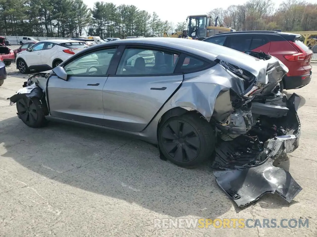 2 Photograph of a damaged car 5YJ3E1EA2SF908413 TESLA MODEL 3 2025