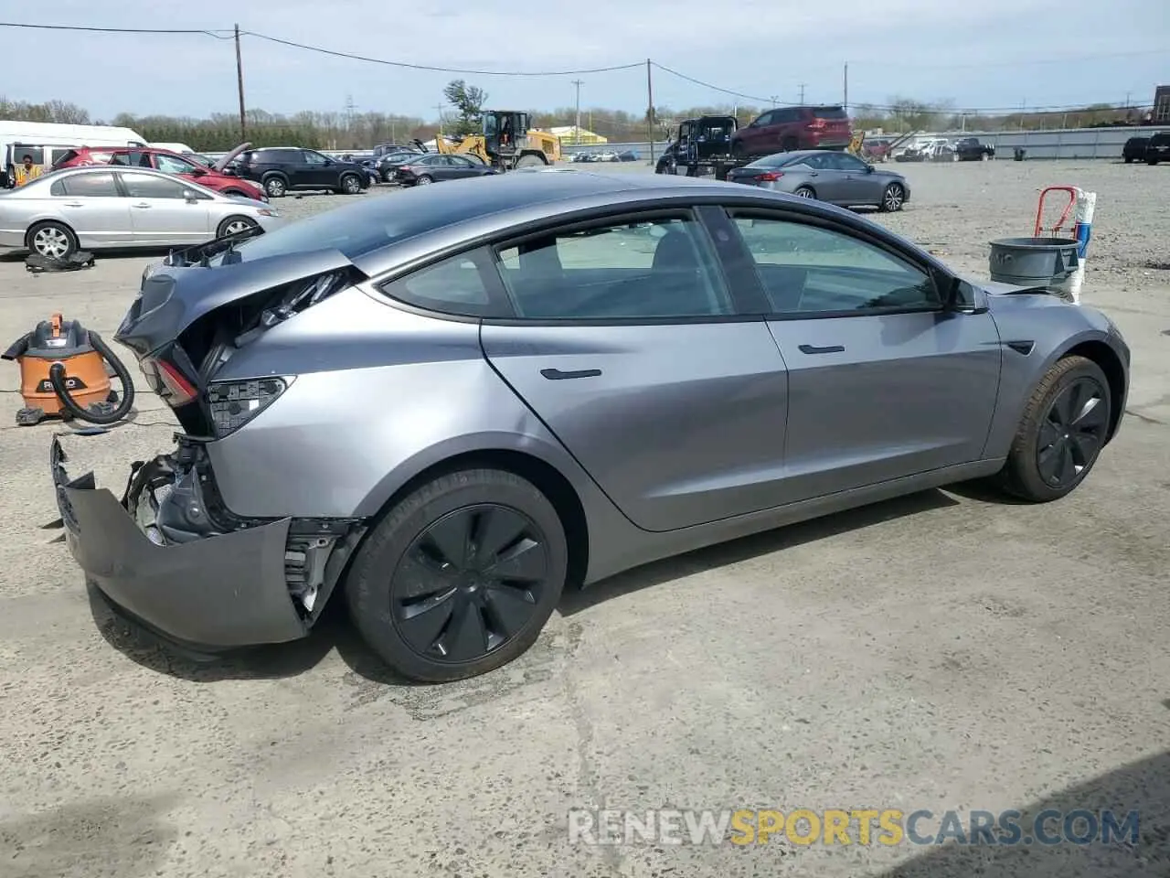 3 Photograph of a damaged car 5YJ3E1EA2SF908413 TESLA MODEL 3 2025