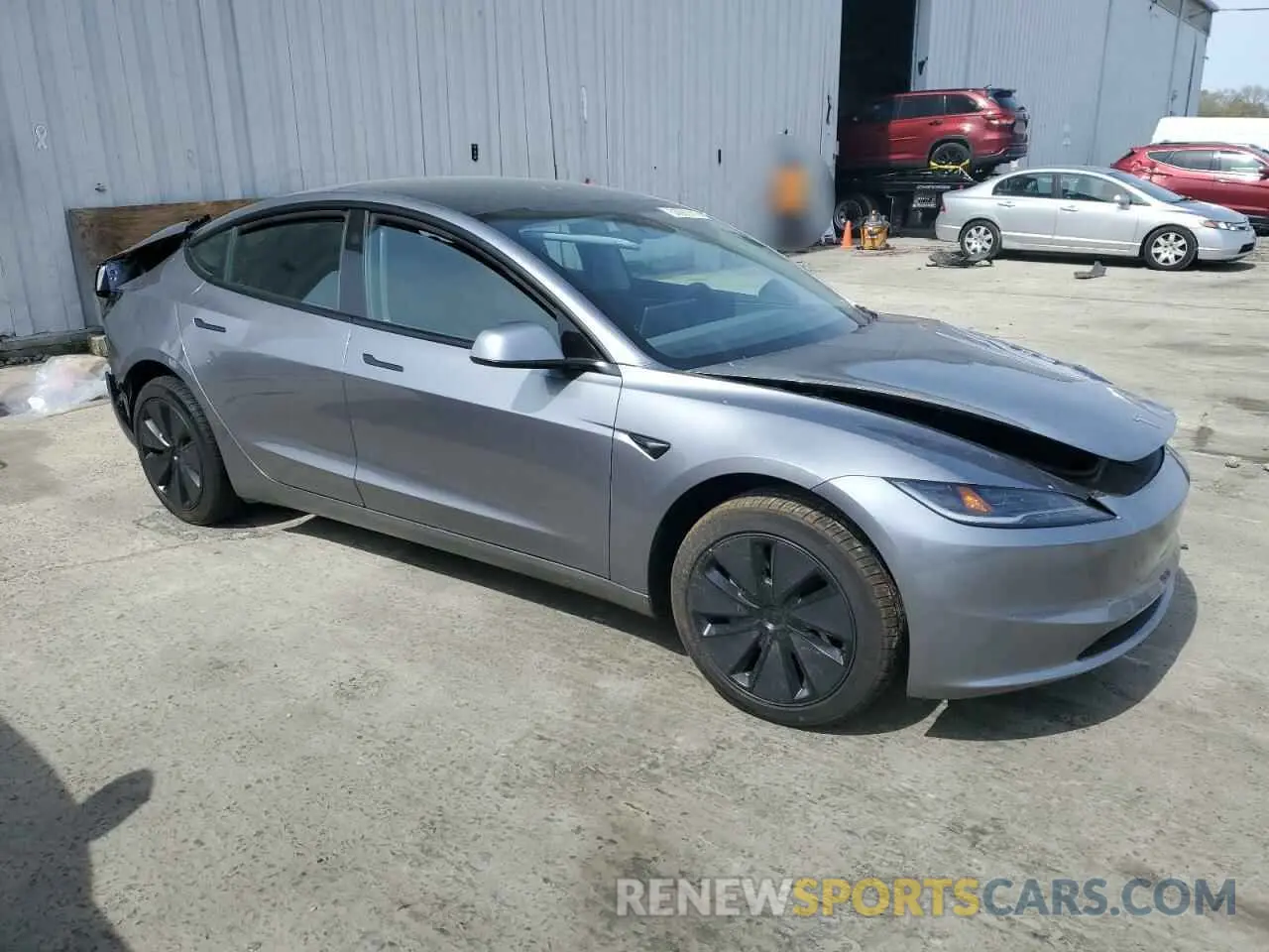 4 Photograph of a damaged car 5YJ3E1EA2SF908413 TESLA MODEL 3 2025