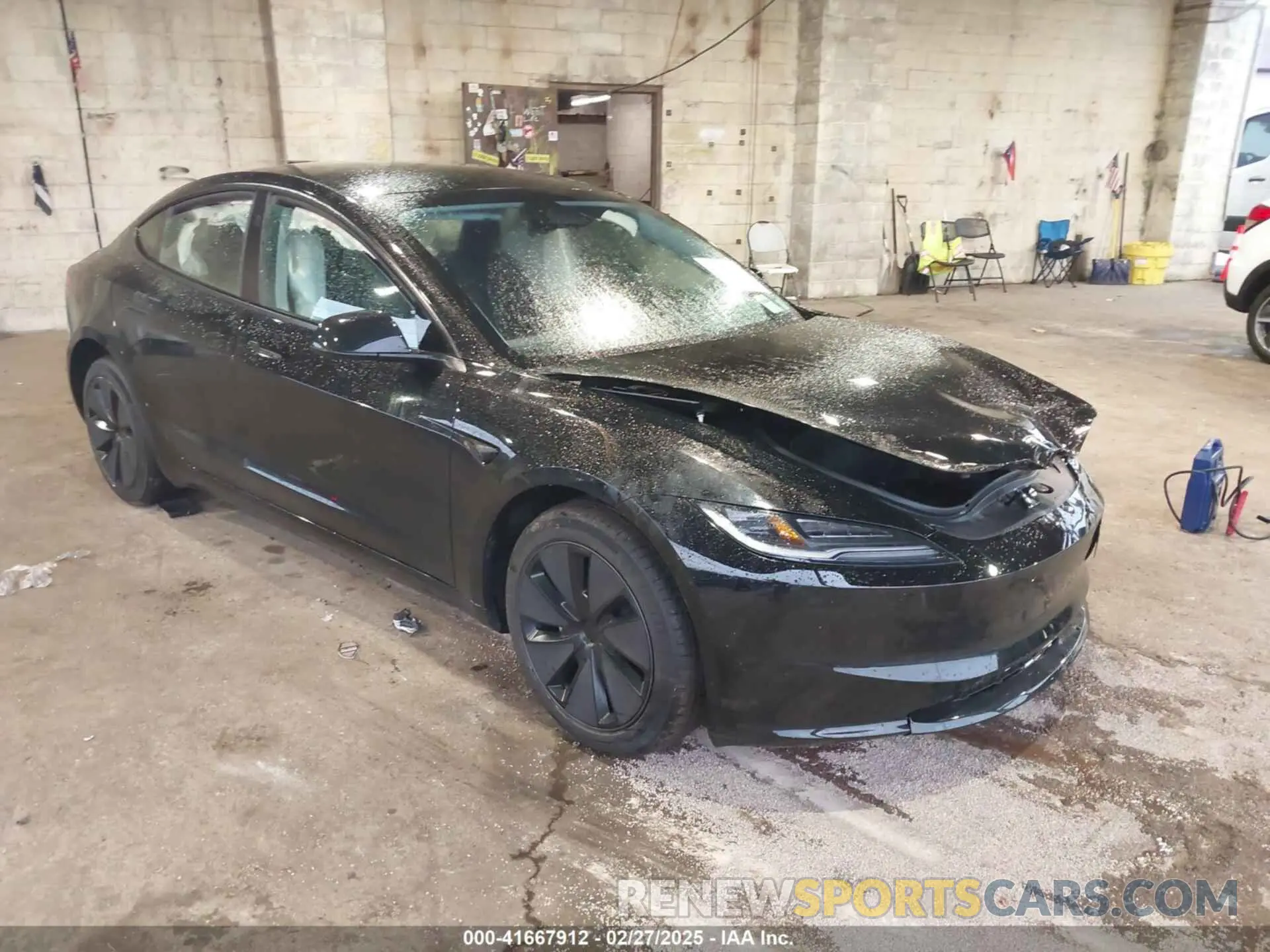 1 Photograph of a damaged car 5YJ3E1EA2SF909755 TESLA MODEL 3 2025
