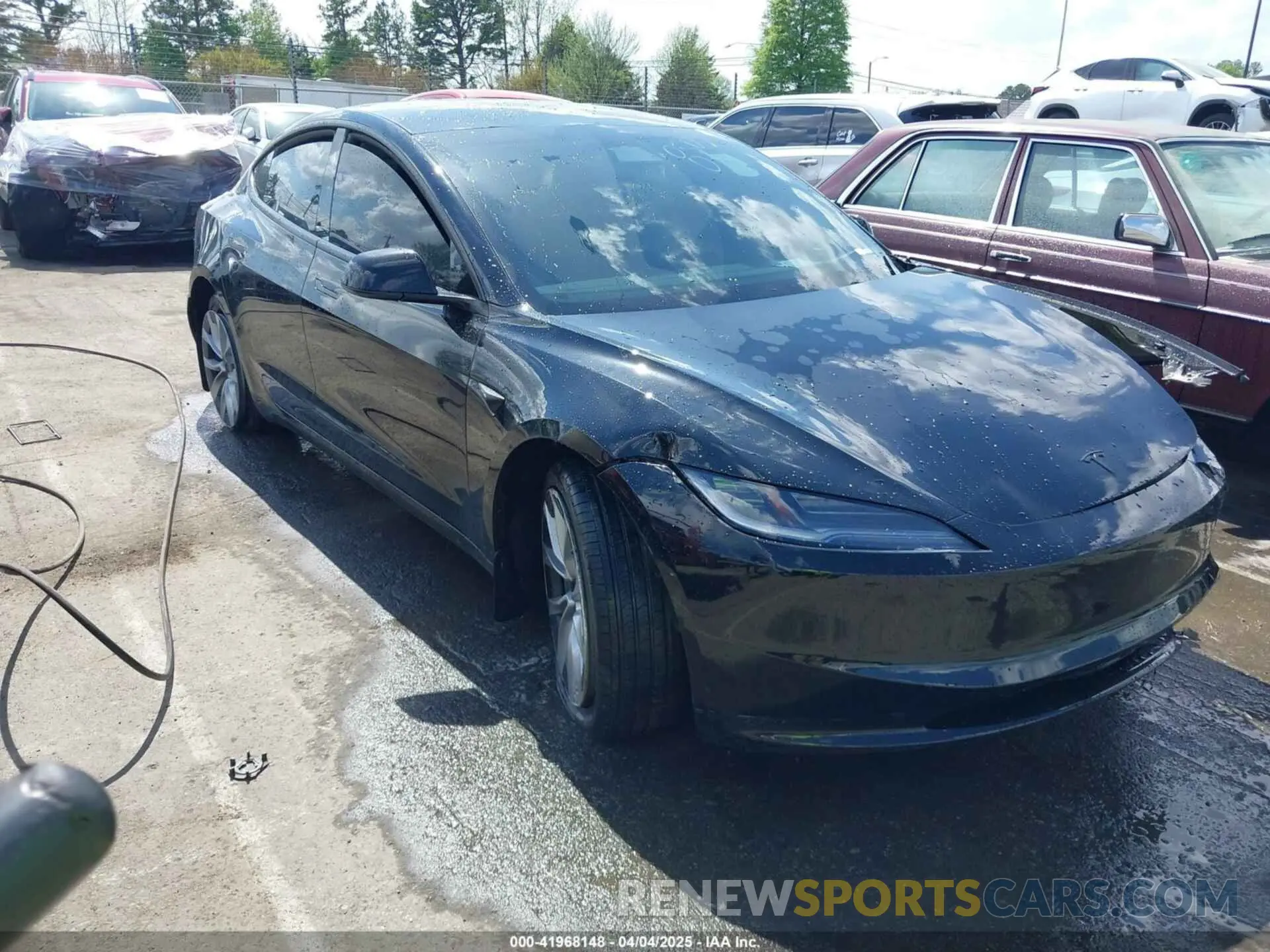 1 Photograph of a damaged car 5YJ3E1EA2SF918505 TESLA MODEL 3 2025