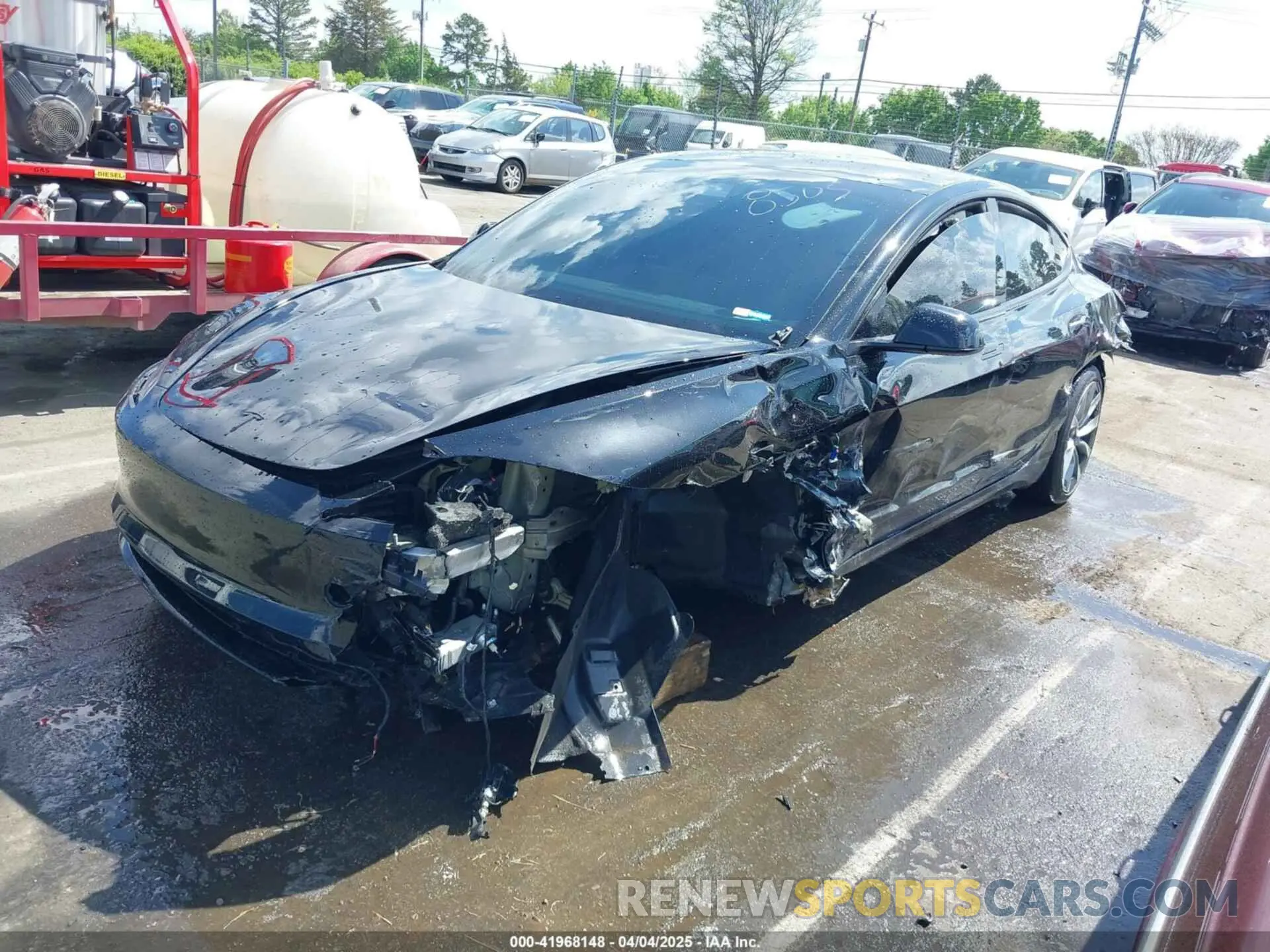 2 Photograph of a damaged car 5YJ3E1EA2SF918505 TESLA MODEL 3 2025