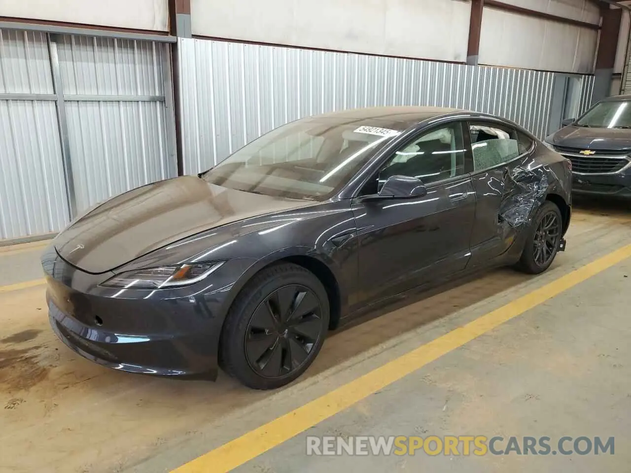 1 Photograph of a damaged car 5YJ3E1EA2SF930959 TESLA MODEL 3 2025