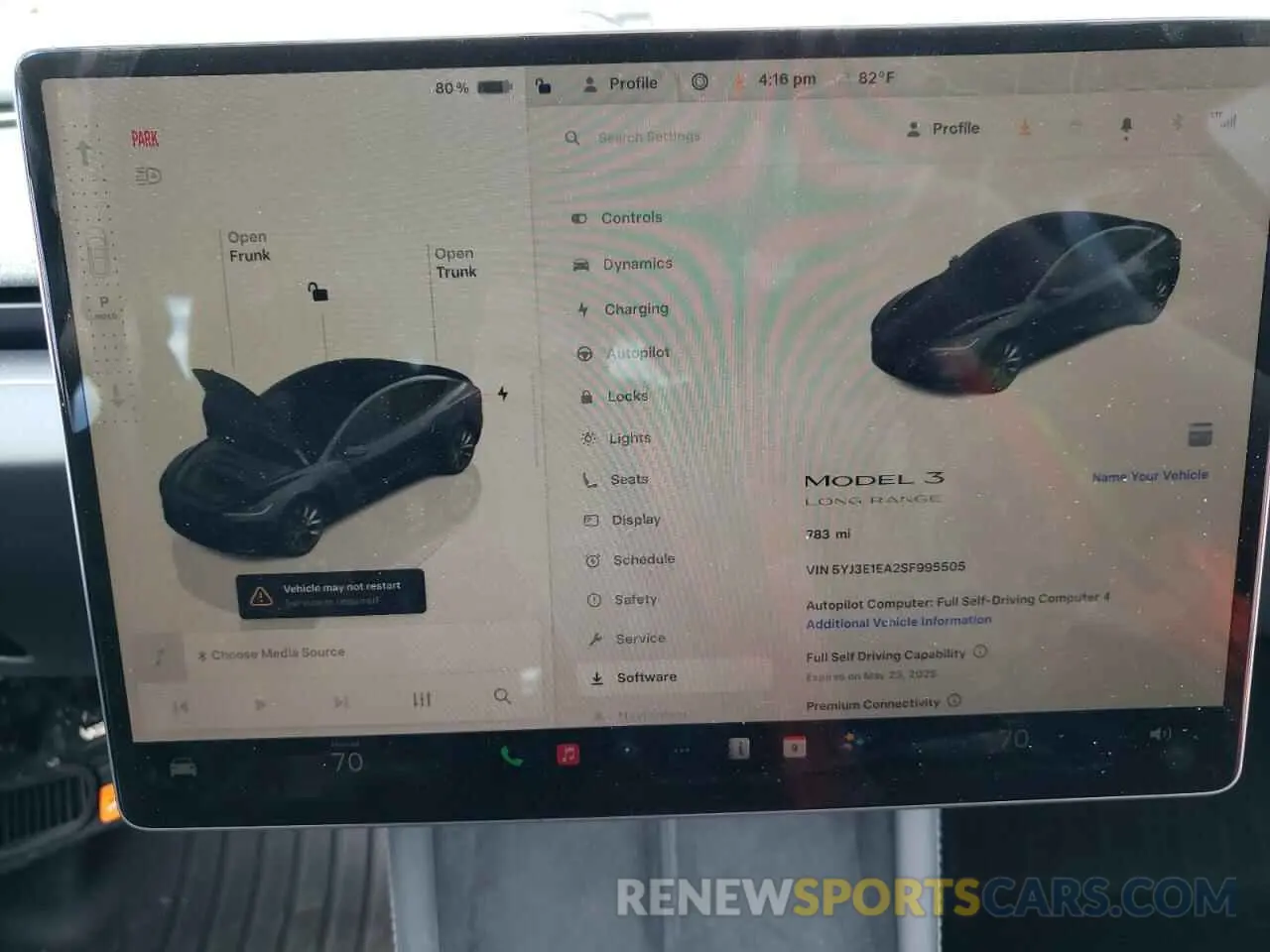9 Photograph of a damaged car 5YJ3E1EA2SF995505 TESLA MODEL 3 2025