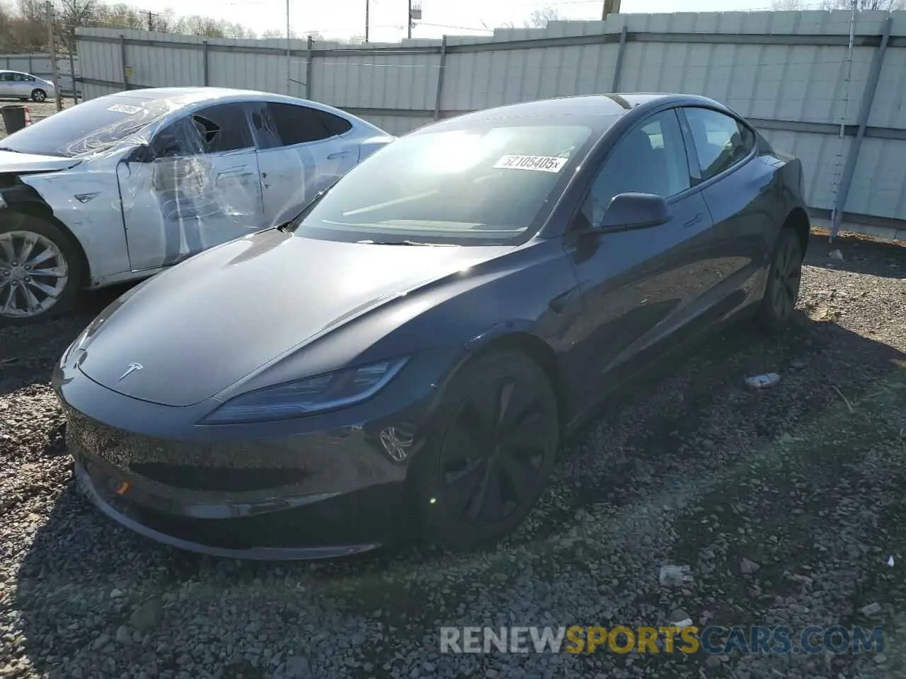 1 Photograph of a damaged car 5YJ3E1EA3SF902149 TESLA MODEL 3 2025