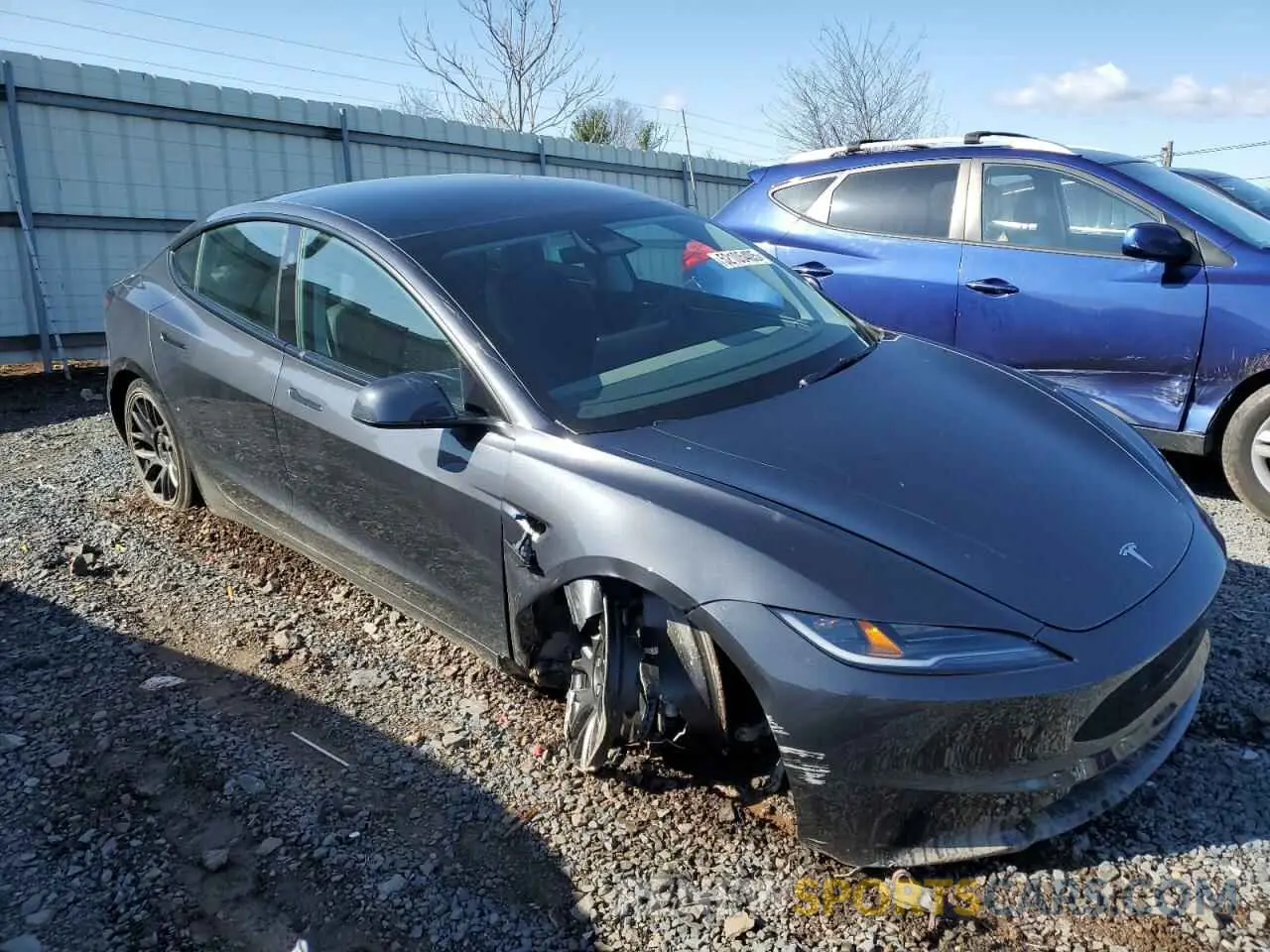 4 Photograph of a damaged car 5YJ3E1EA3SF902149 TESLA MODEL 3 2025
