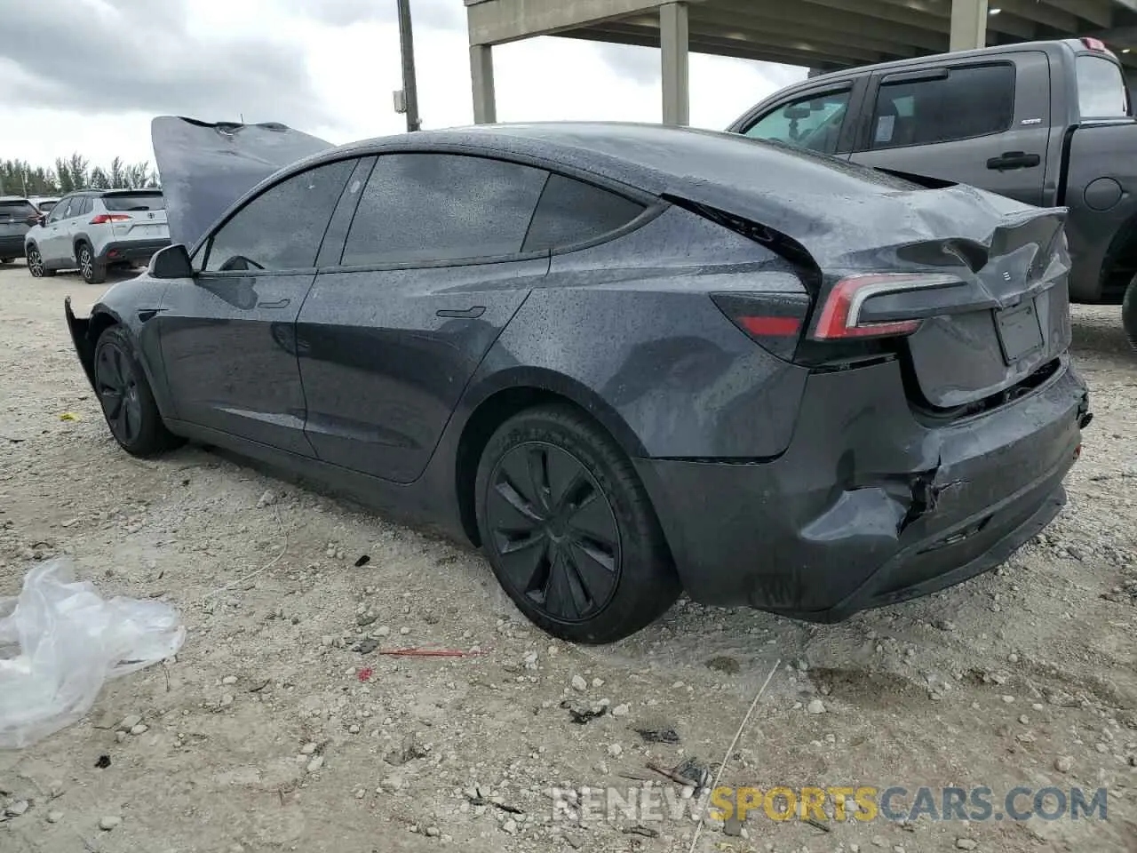 2 Photograph of a damaged car 5YJ3E1EA3SF905892 TESLA MODEL 3 2025