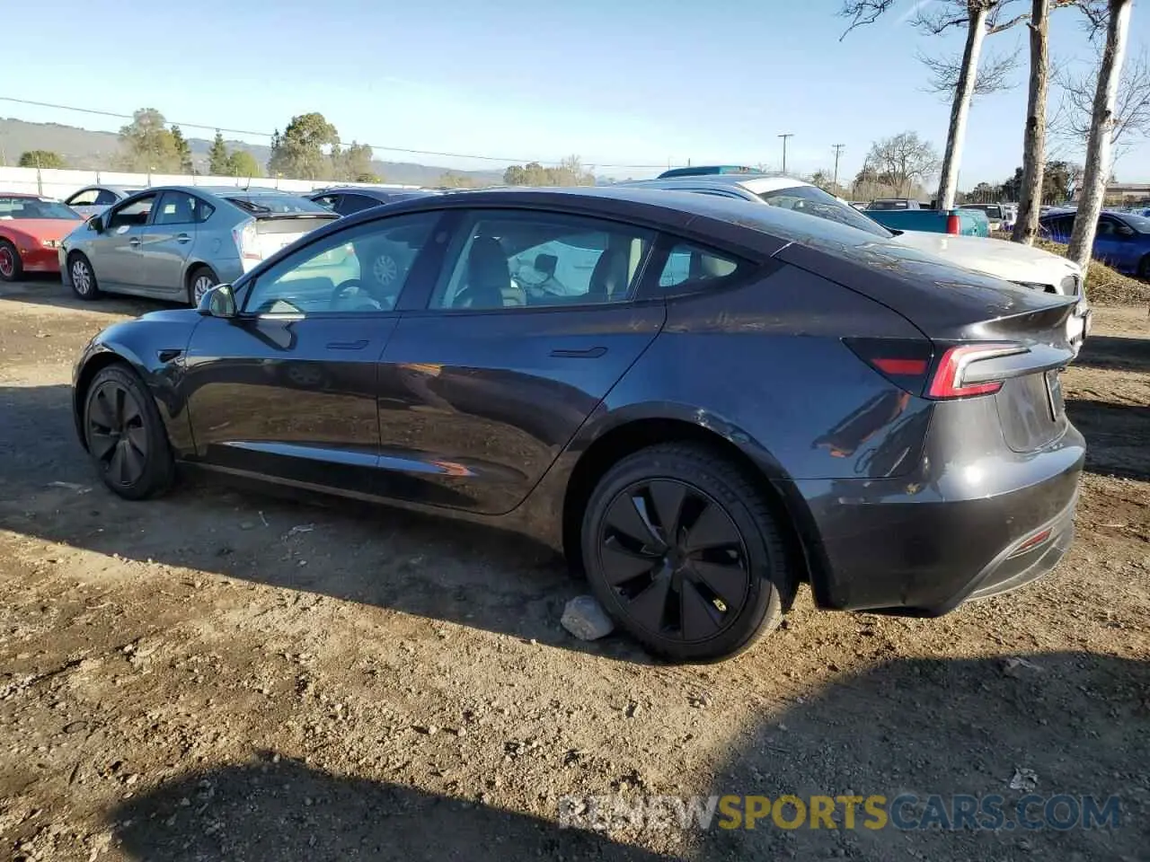 2 Photograph of a damaged car 5YJ3E1EA3SF919453 TESLA MODEL 3 2025