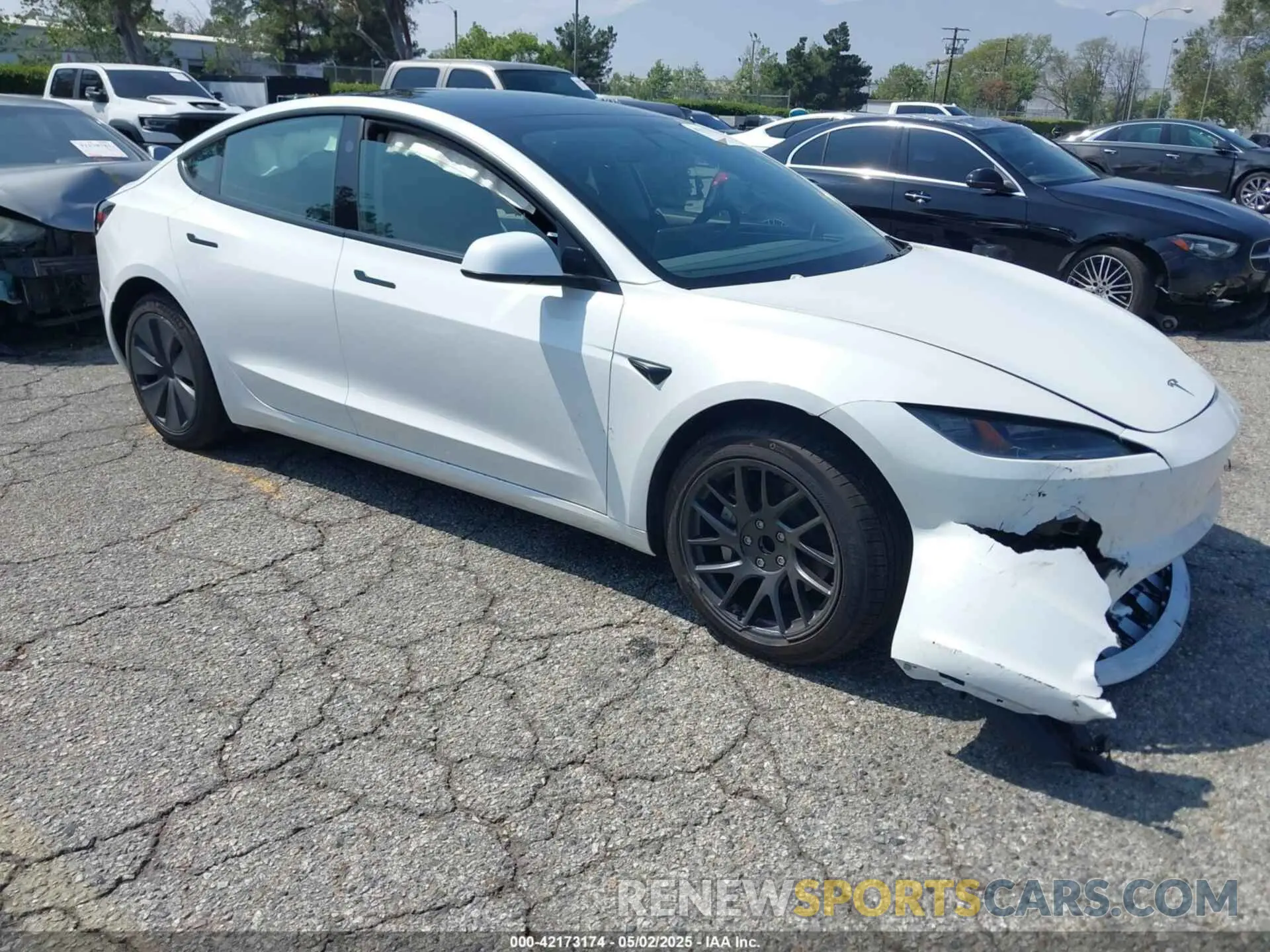 1 Photograph of a damaged car 5YJ3E1EA3SF929514 TESLA MODEL 3 2025