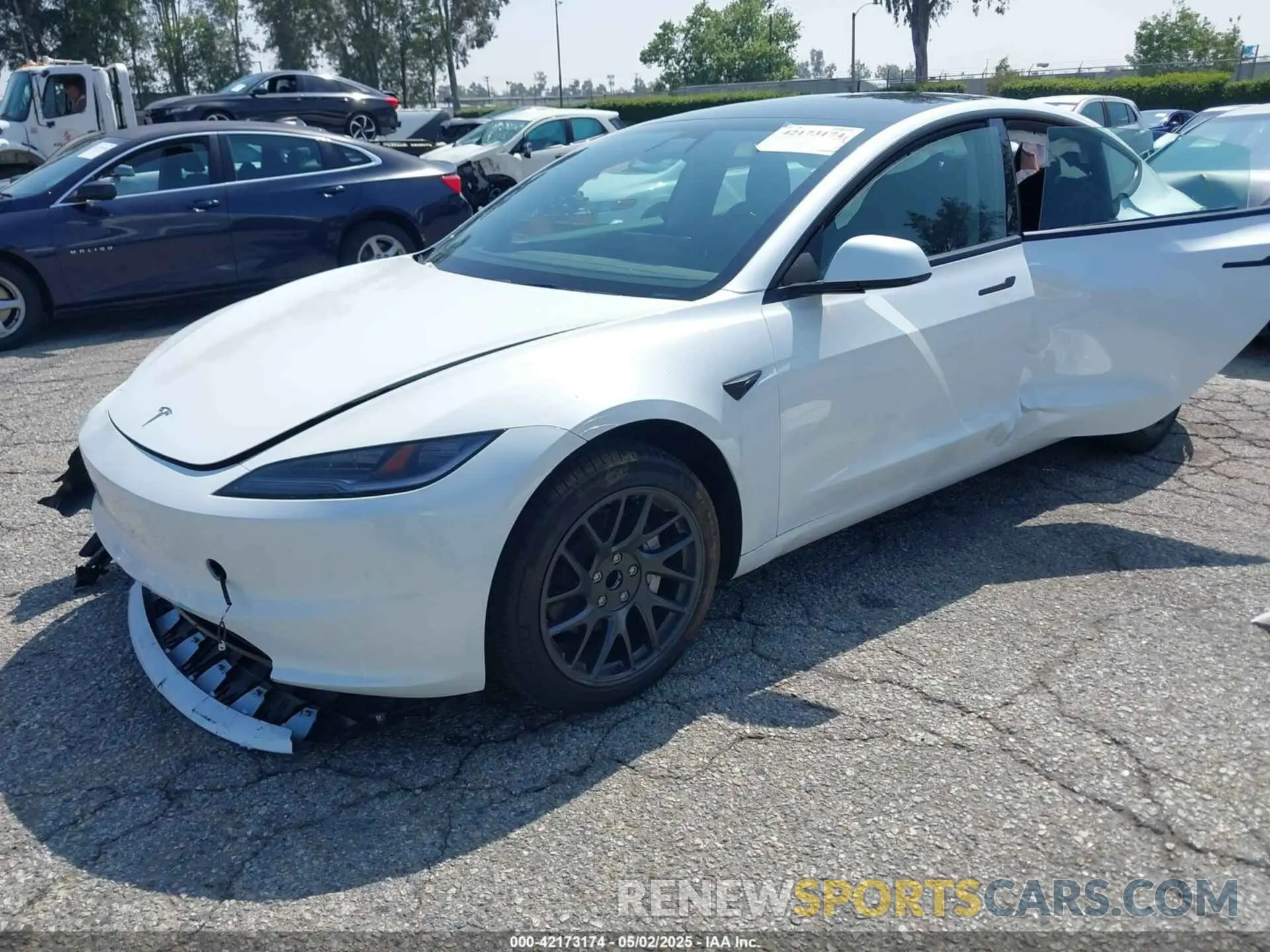 2 Photograph of a damaged car 5YJ3E1EA3SF929514 TESLA MODEL 3 2025