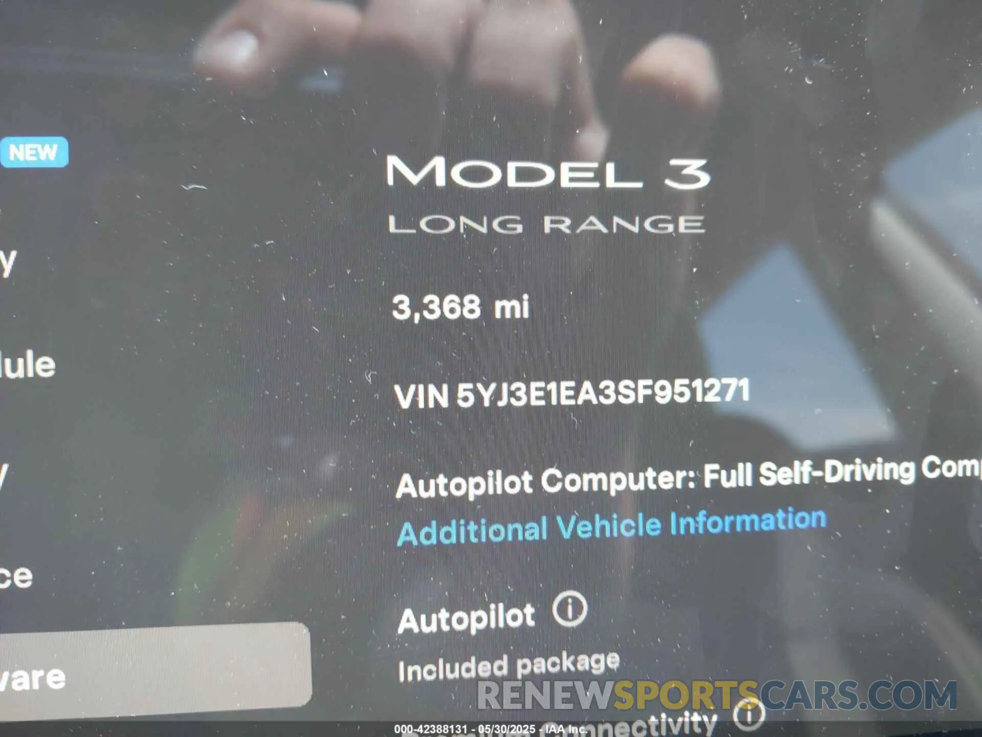14 Photograph of a damaged car 5YJ3E1EA3SF951271 TESLA MODEL 3 2025