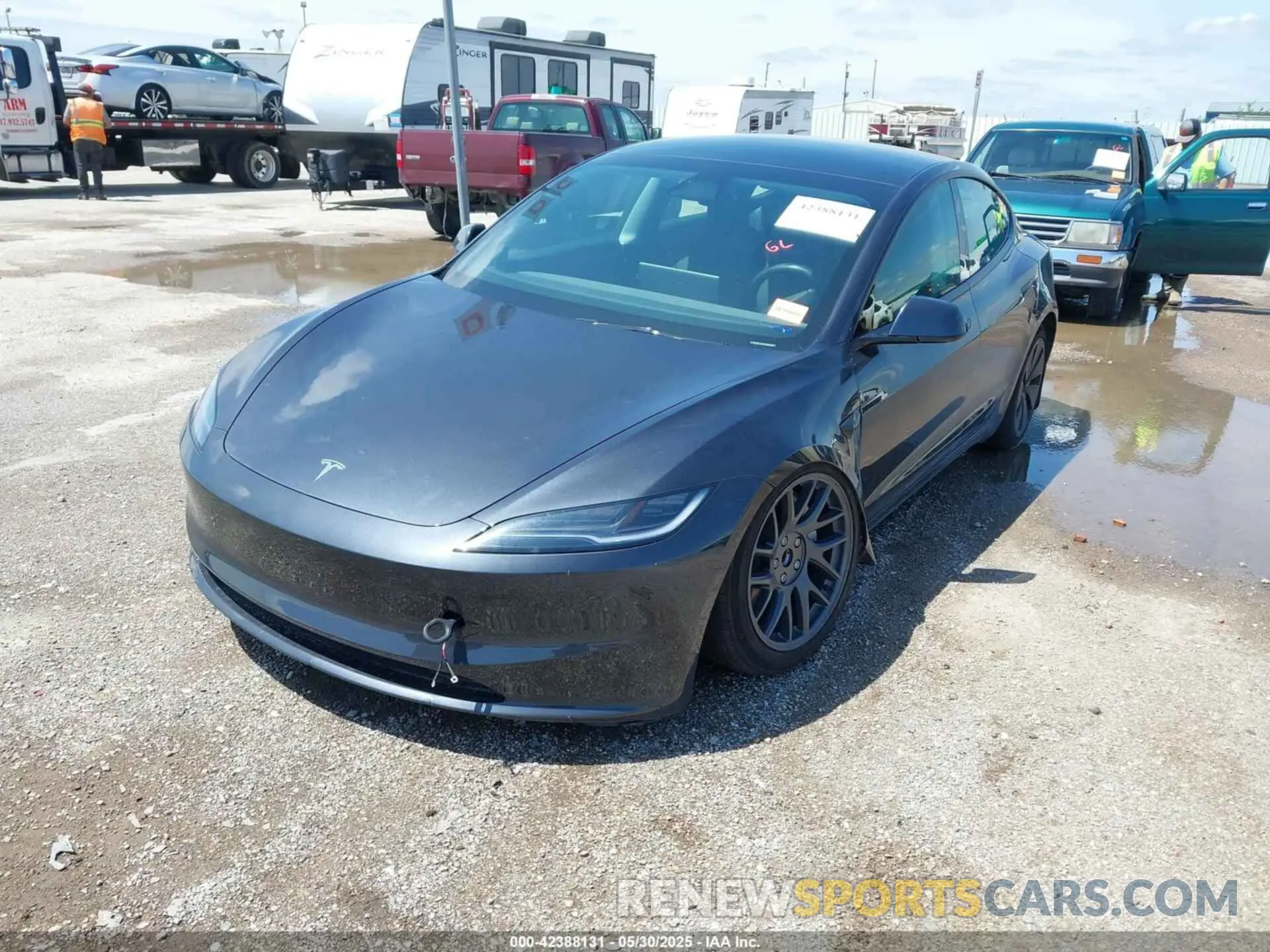 2 Photograph of a damaged car 5YJ3E1EA3SF951271 TESLA MODEL 3 2025