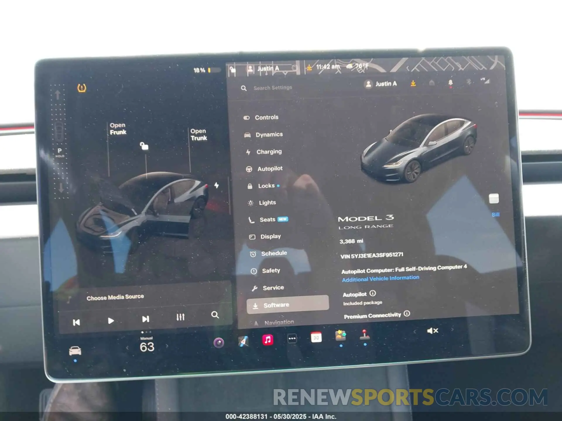 7 Photograph of a damaged car 5YJ3E1EA3SF951271 TESLA MODEL 3 2025