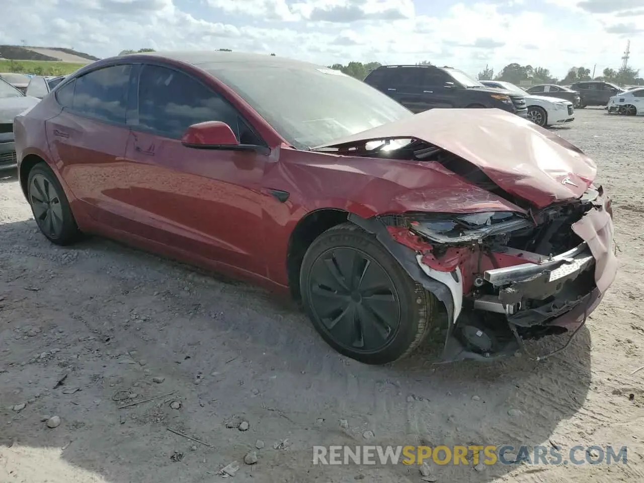 4 Photograph of a damaged car 5YJ3E1EA3SF954090 TESLA MODEL 3 2025