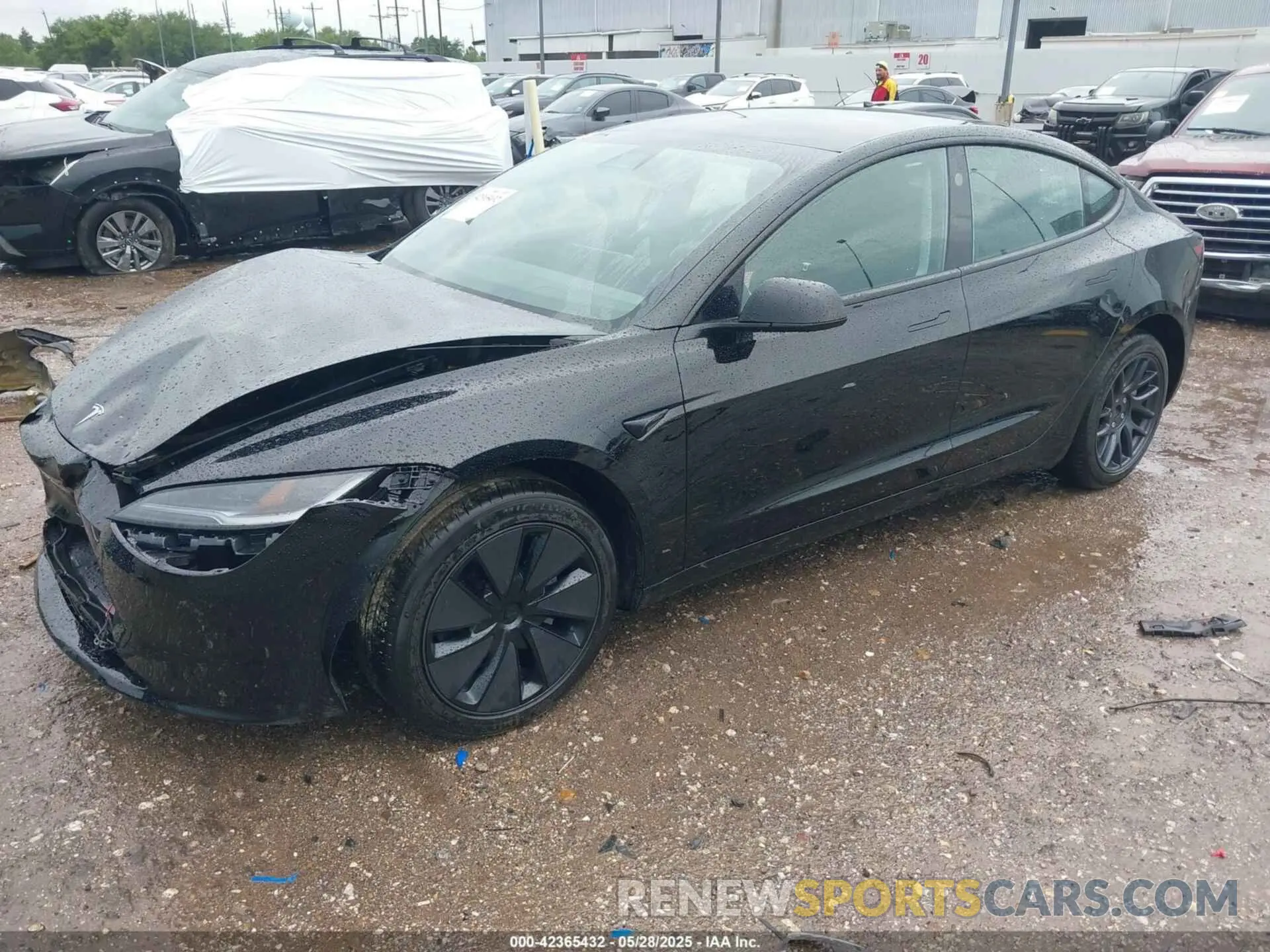 2 Photograph of a damaged car 5YJ3E1EA3SF972055 TESLA MODEL 3 2025