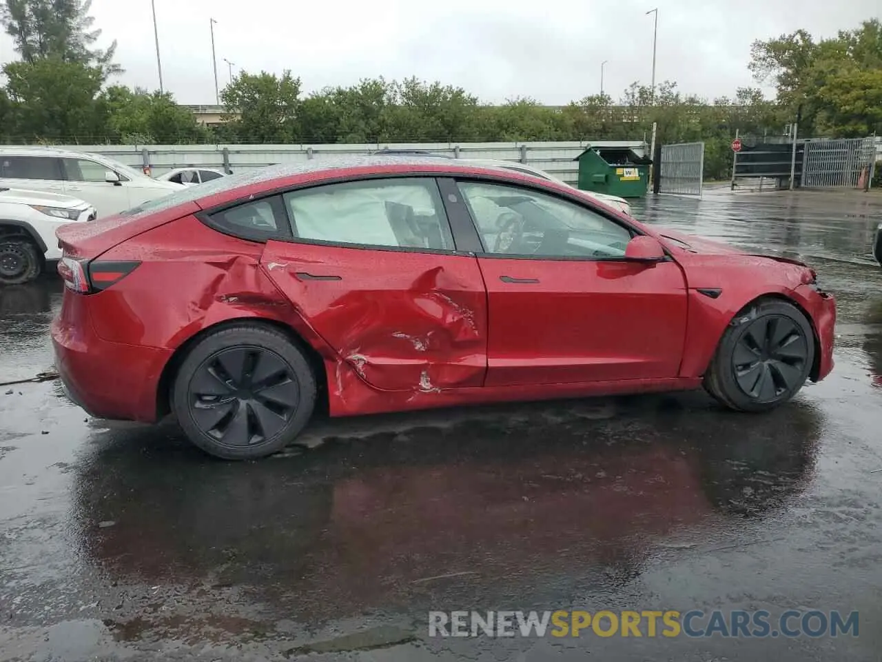 3 Photograph of a damaged car 5YJ3E1EA4SF885944 TESLA MODEL 3 2025