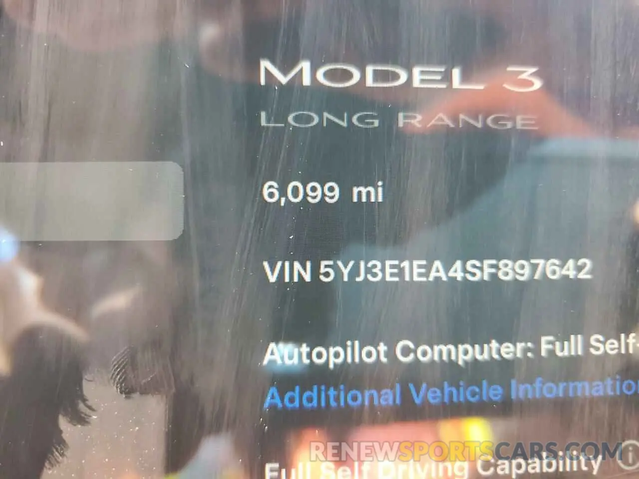 9 Photograph of a damaged car 5YJ3E1EA4SF897642 TESLA MODEL 3 2025