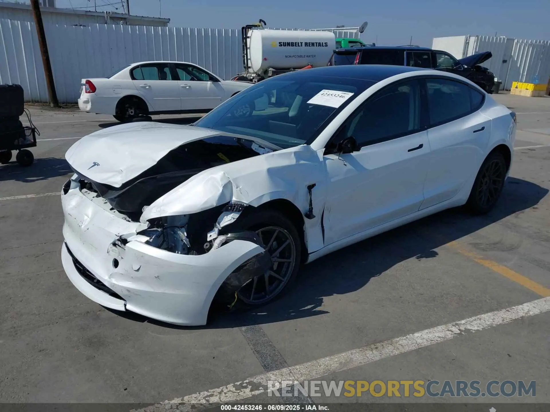 2 Photograph of a damaged car 5YJ3E1EA4SF903567 TESLA MODEL 3 2025