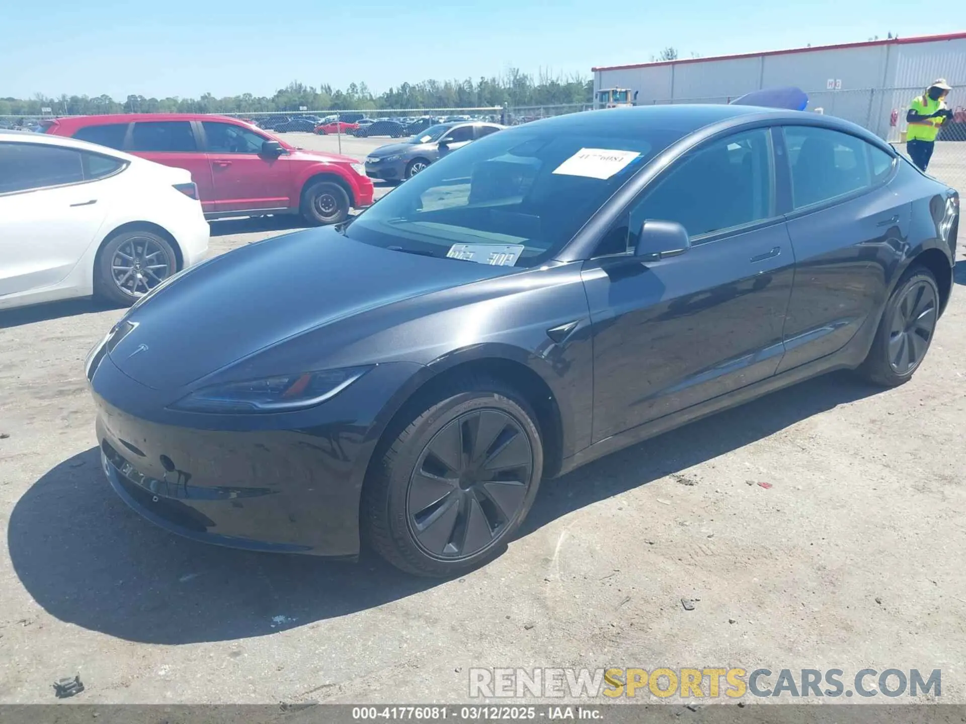 2 Photograph of a damaged car 5YJ3E1EA5SF902847 TESLA MODEL 3 2025