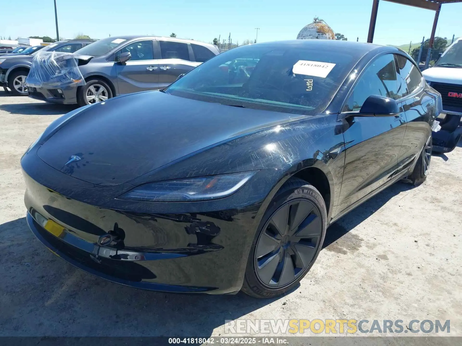 2 Photograph of a damaged car 5YJ3E1EA5SF919681 TESLA MODEL 3 2025