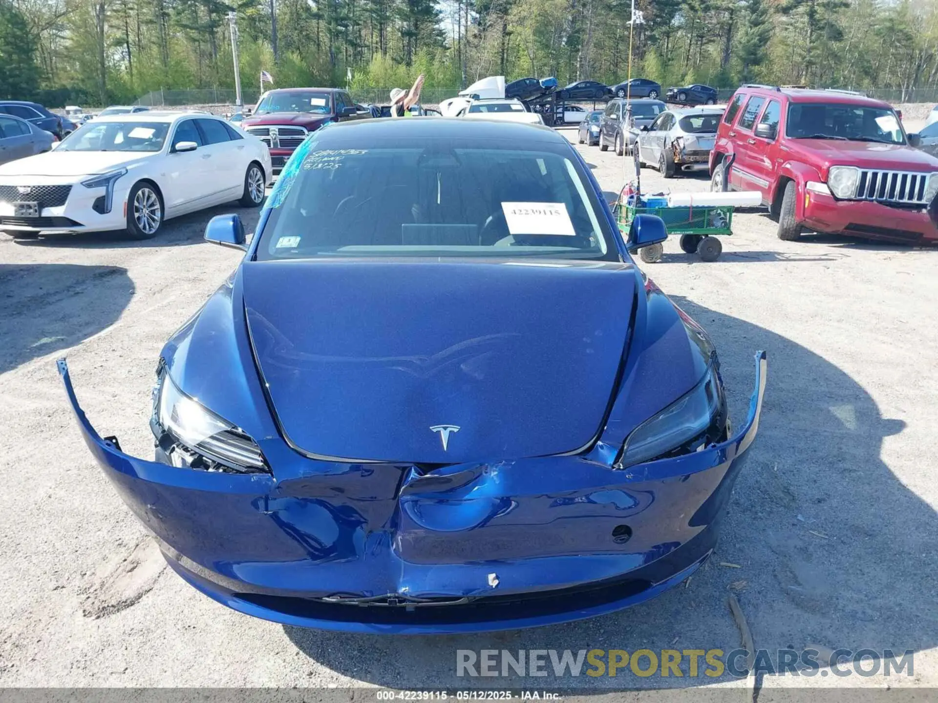 13 Photograph of a damaged car 5YJ3E1EA5SF935363 TESLA MODEL 3 2025