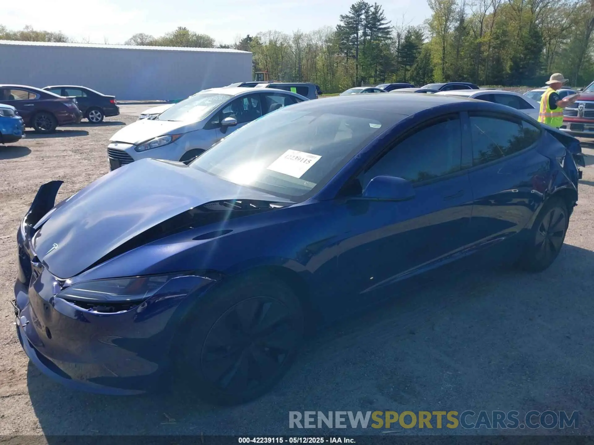 2 Photograph of a damaged car 5YJ3E1EA5SF935363 TESLA MODEL 3 2025
