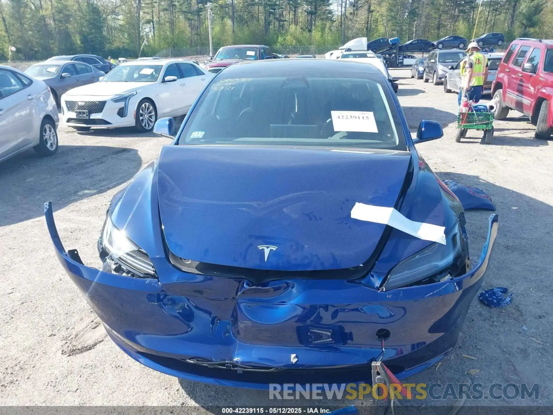 6 Photograph of a damaged car 5YJ3E1EA5SF935363 TESLA MODEL 3 2025