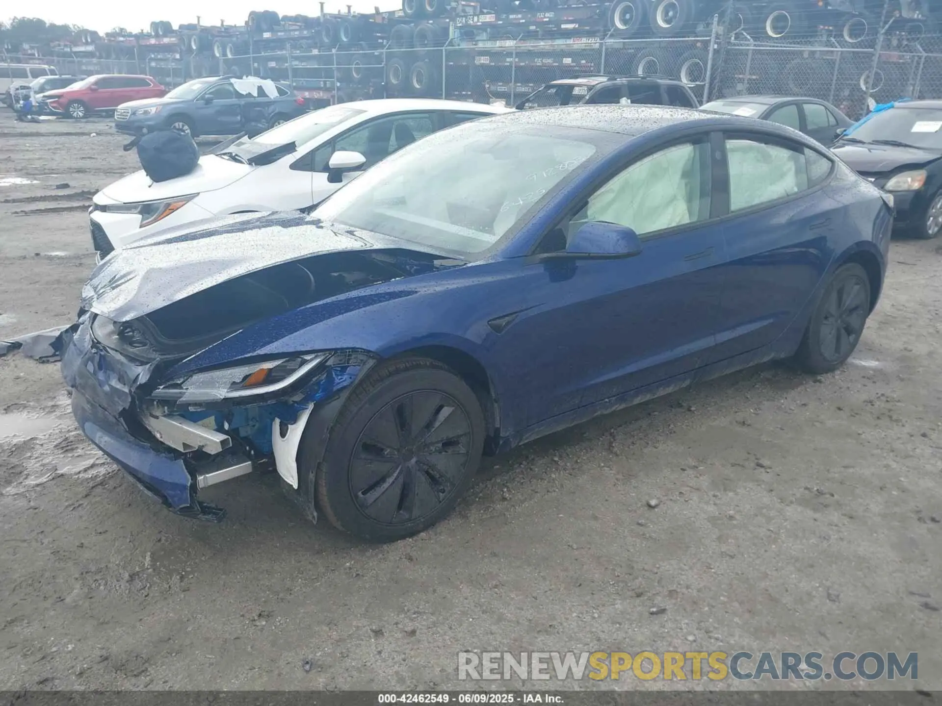 2 Photograph of a damaged car 5YJ3E1EA5SF972803 TESLA MODEL 3 2025