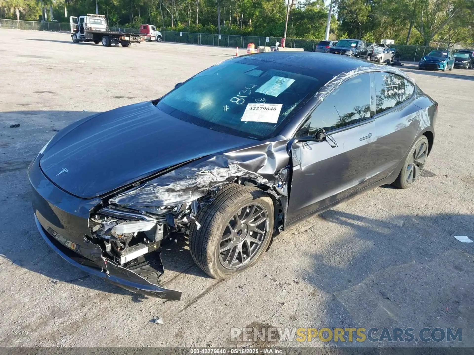 2 Photograph of a damaged car 5YJ3E1EA6SF888134 TESLA MODEL 3 2025
