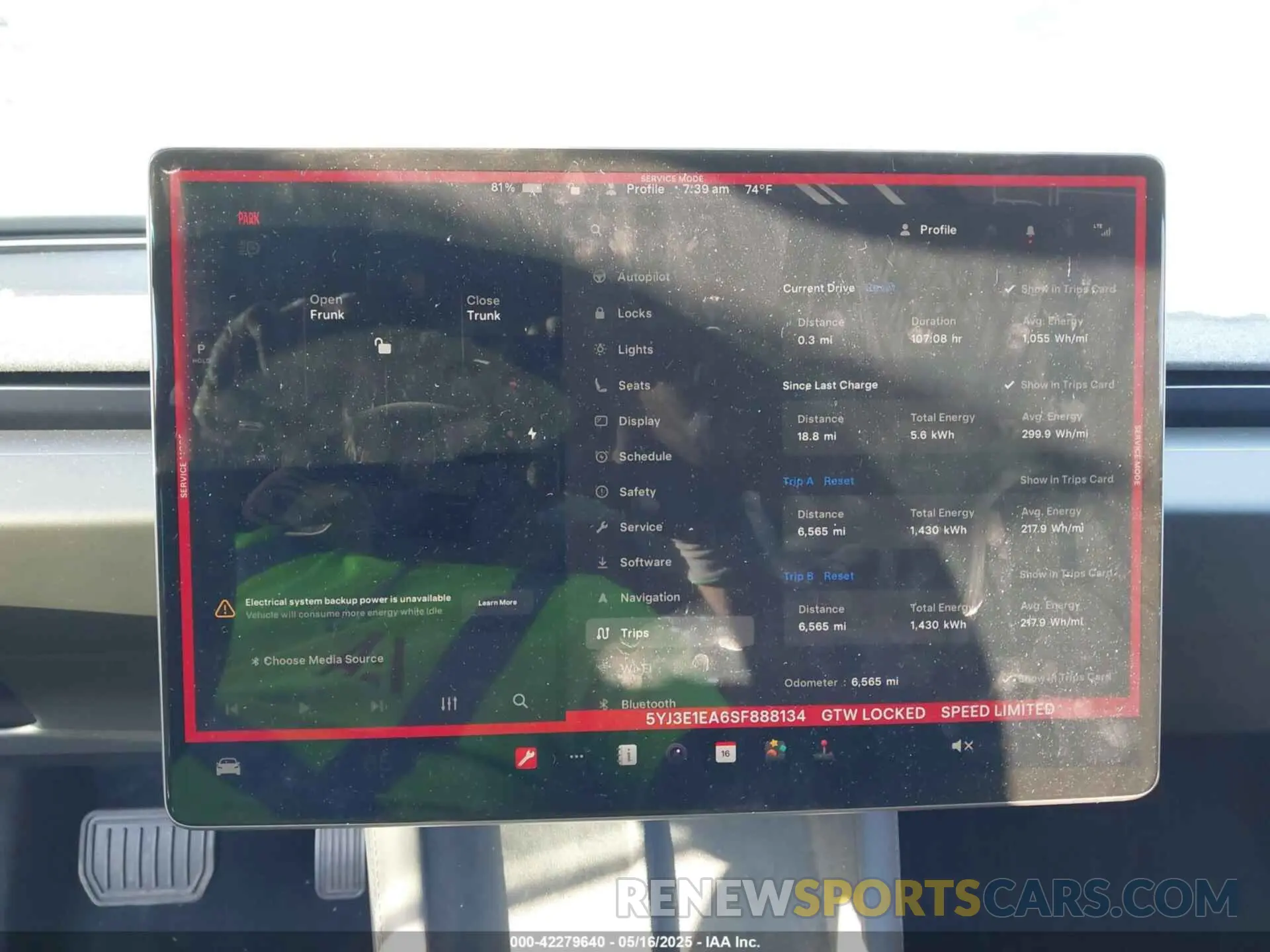 7 Photograph of a damaged car 5YJ3E1EA6SF888134 TESLA MODEL 3 2025
