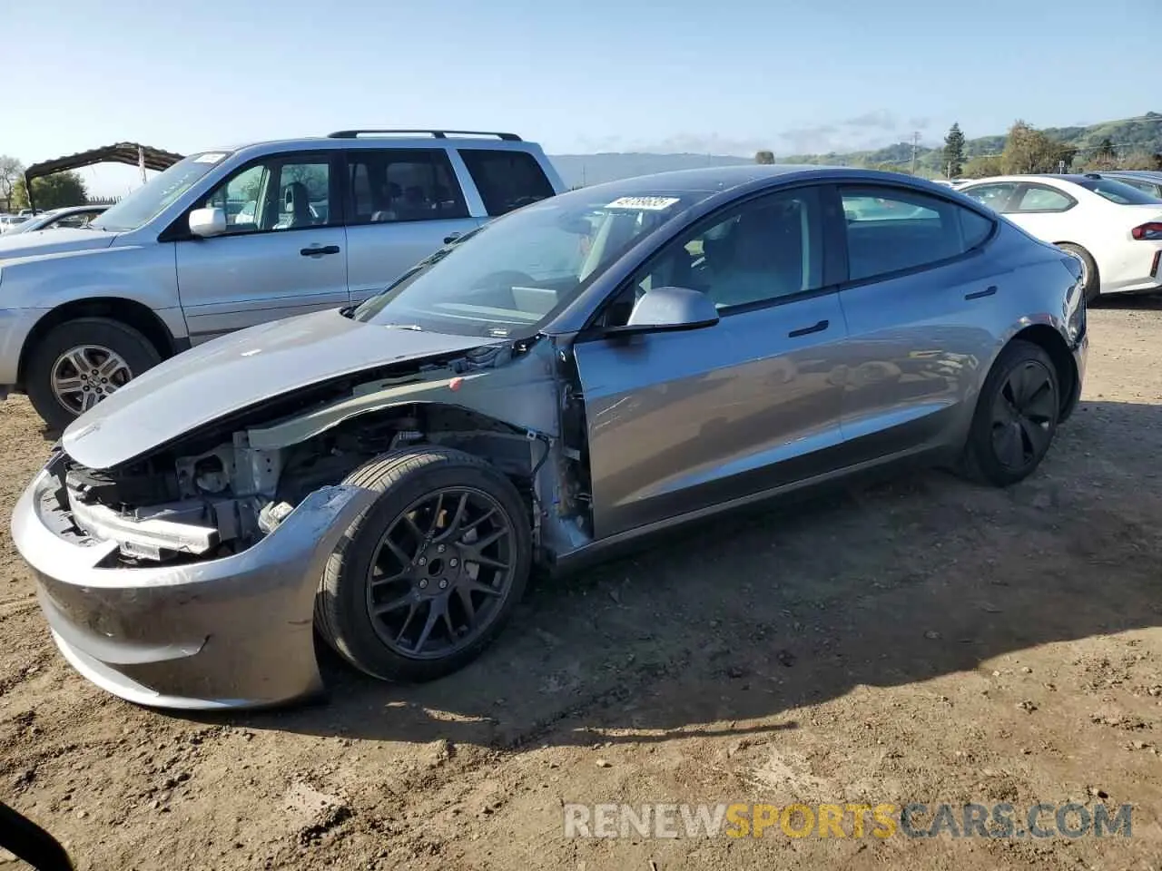 1 Photograph of a damaged car 5YJ3E1EA6SF889235 TESLA MODEL 3 2025