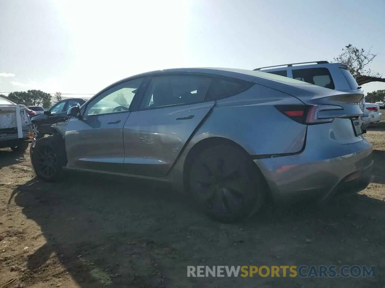 2 Photograph of a damaged car 5YJ3E1EA6SF889235 TESLA MODEL 3 2025