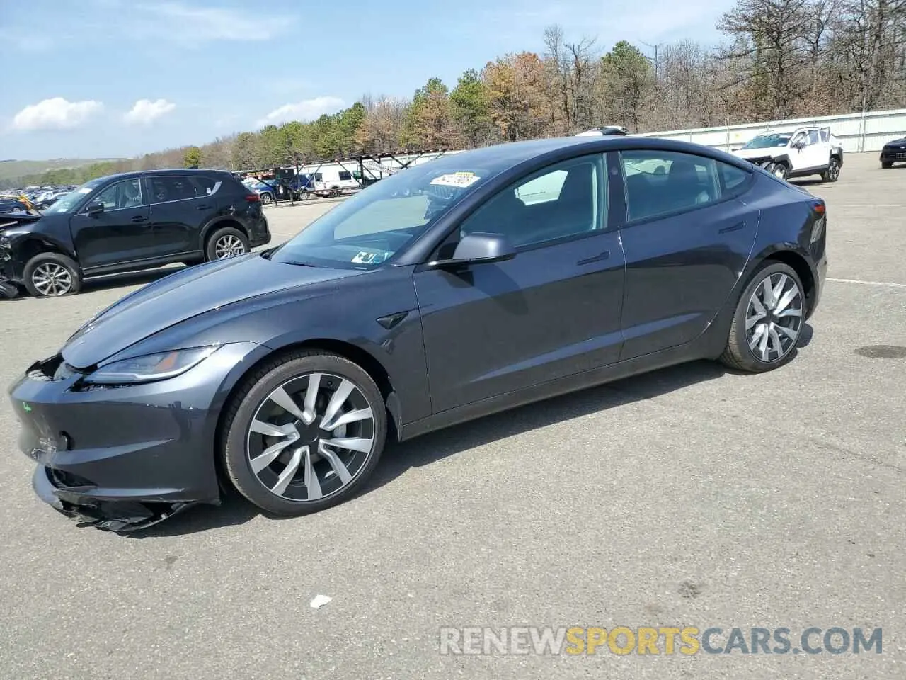 1 Photograph of a damaged car 5YJ3E1EA6SF906227 TESLA MODEL 3 2025