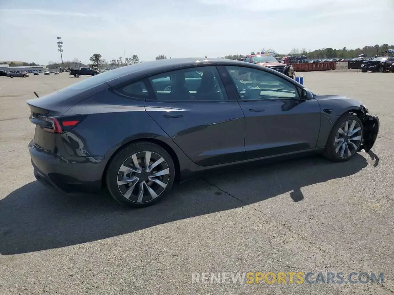 3 Photograph of a damaged car 5YJ3E1EA6SF906227 TESLA MODEL 3 2025
