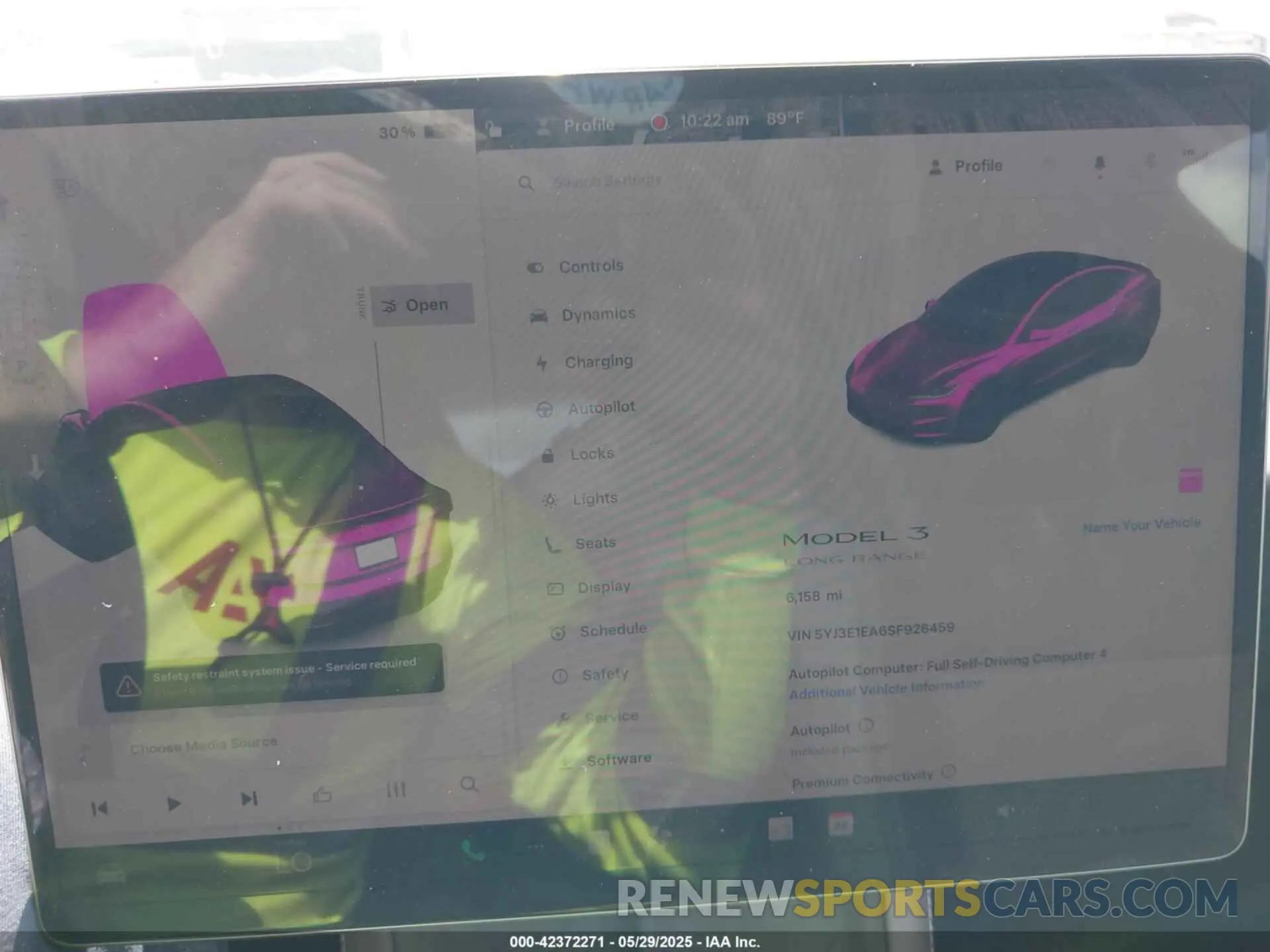 7 Photograph of a damaged car 5YJ3E1EA6SF926459 TESLA MODEL 3 2025